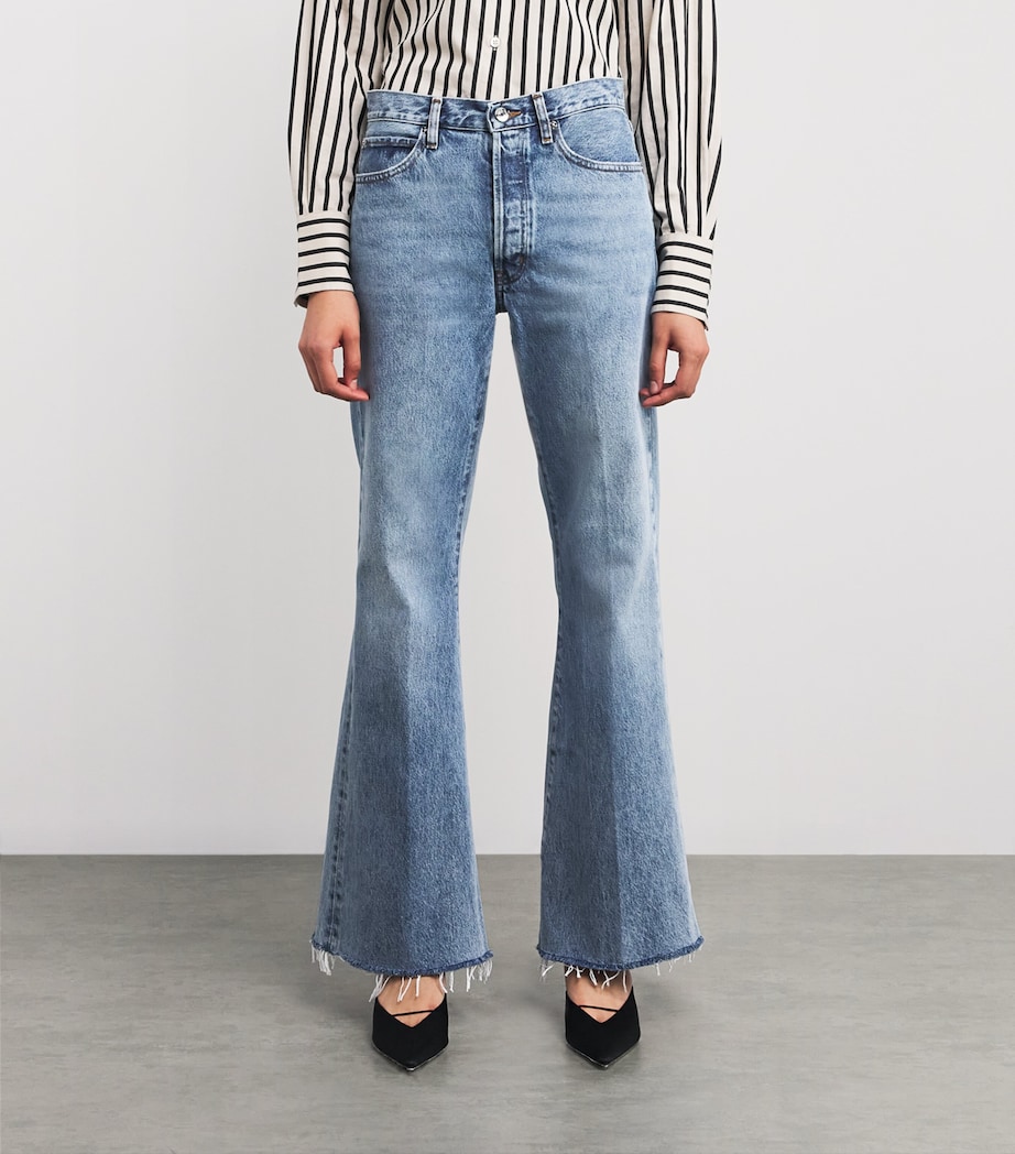 The Lax Flared Jeans ALDERTON RAW FRAY Image 3