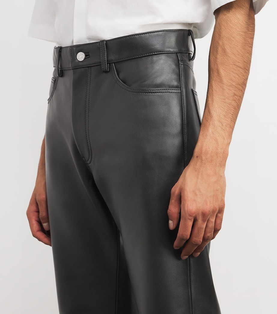 Lambskin Twist Trousers BLACK Image 6