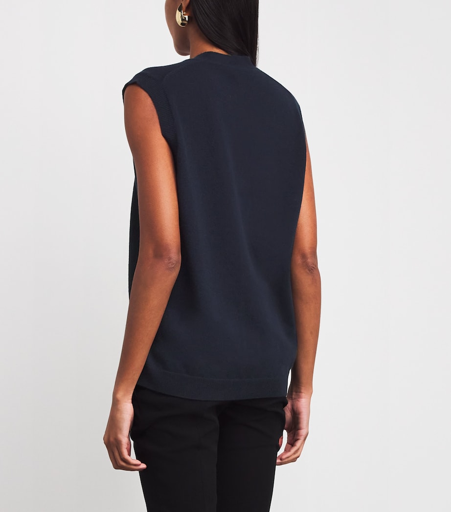 Wool-Cashmere Highland Gilet 0012 MARINO Image 4