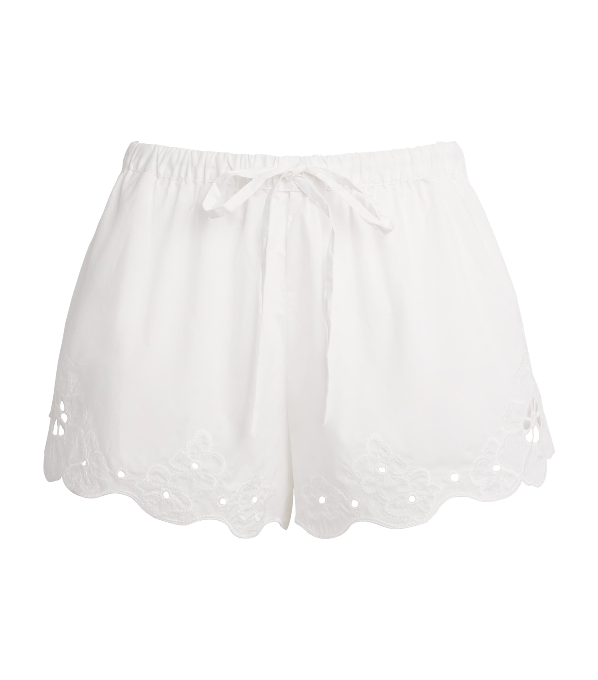 SIR. Womens Cotton Klara Drawstring Shorts Ivory Image 1