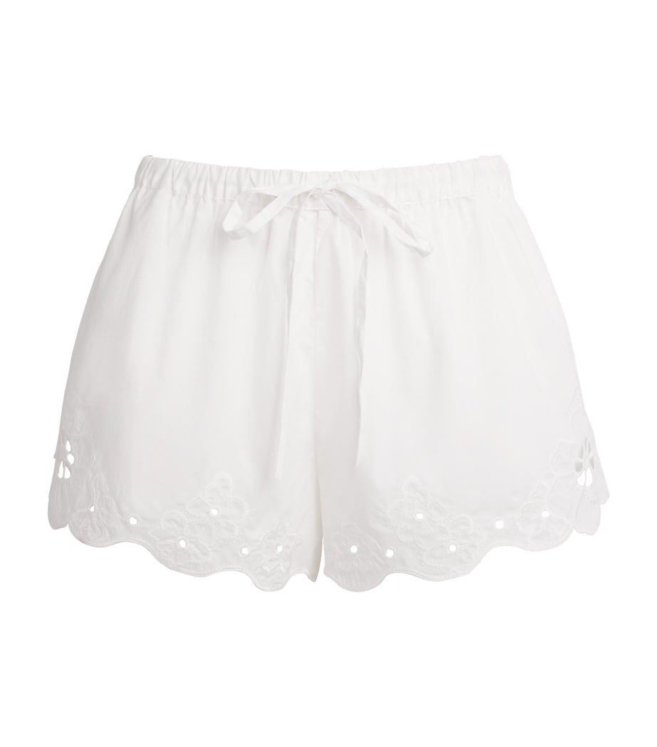 SIR. Womens Cotton Klara Drawstring Shorts Ivory Image 1
