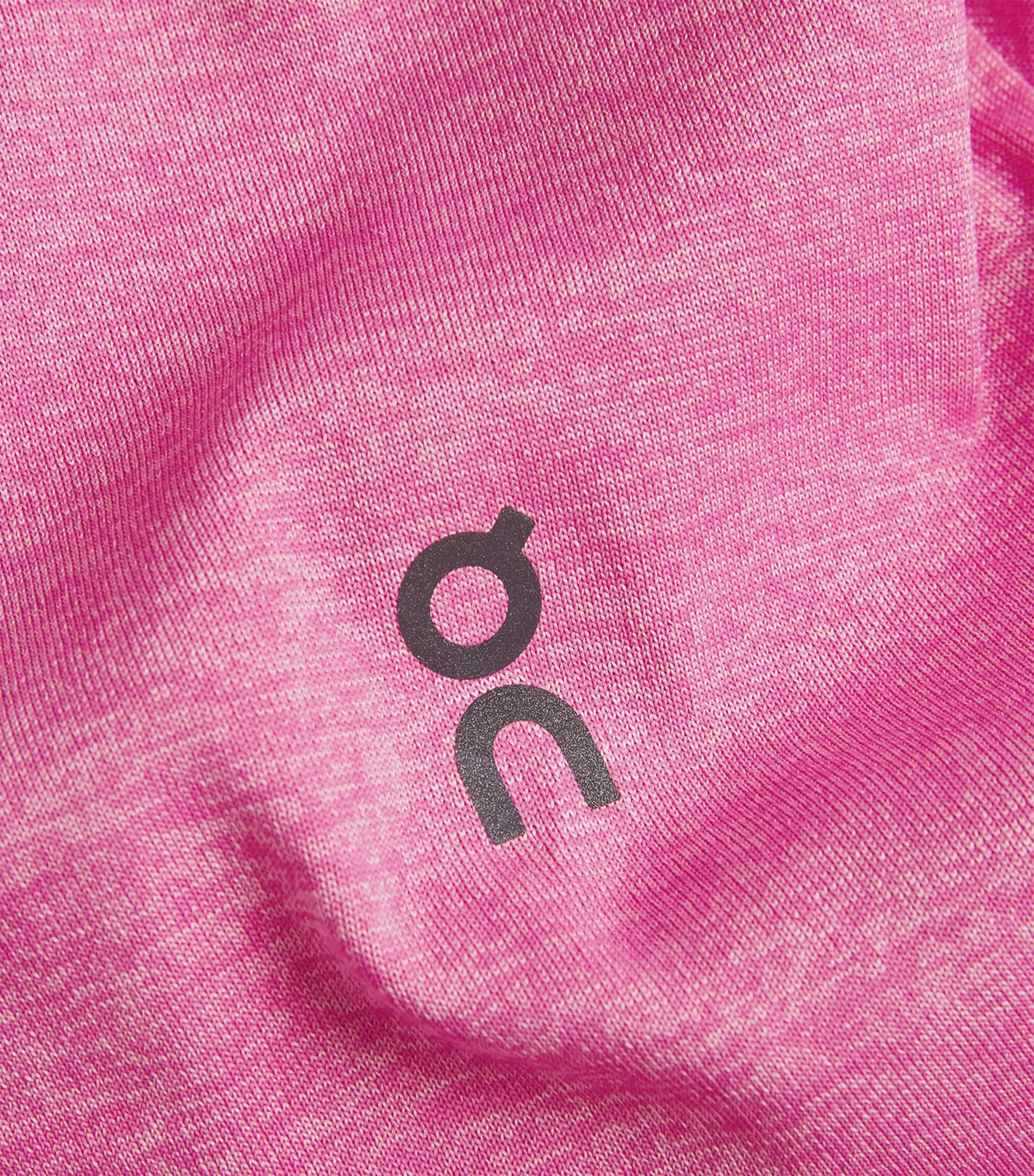 On Womens Train Flex Crop T-Shirt Bubblegum Heather Image 6