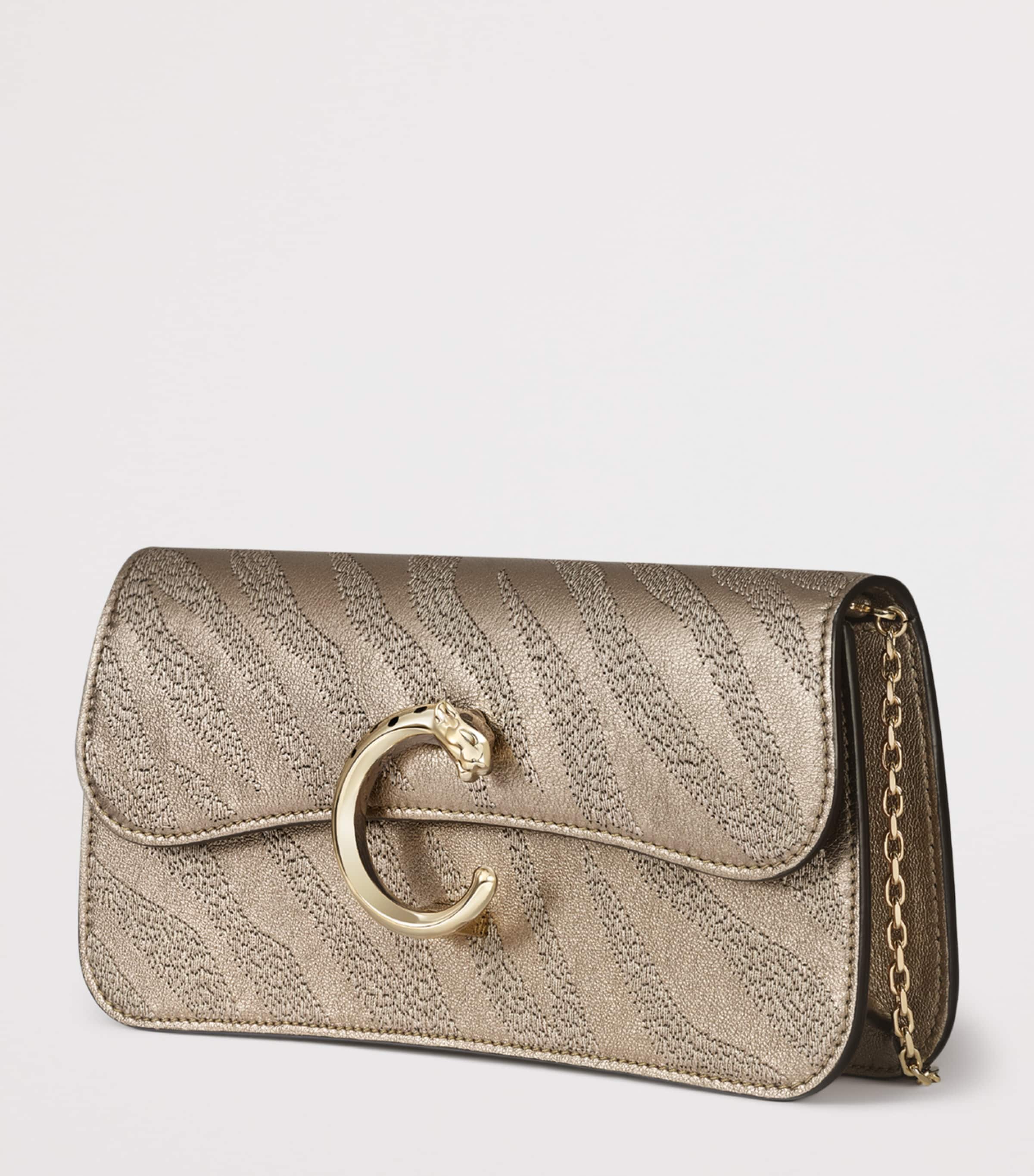 Mini Lambskin Panthère de Cartier Shoulder Bag GOLDEN Image 2