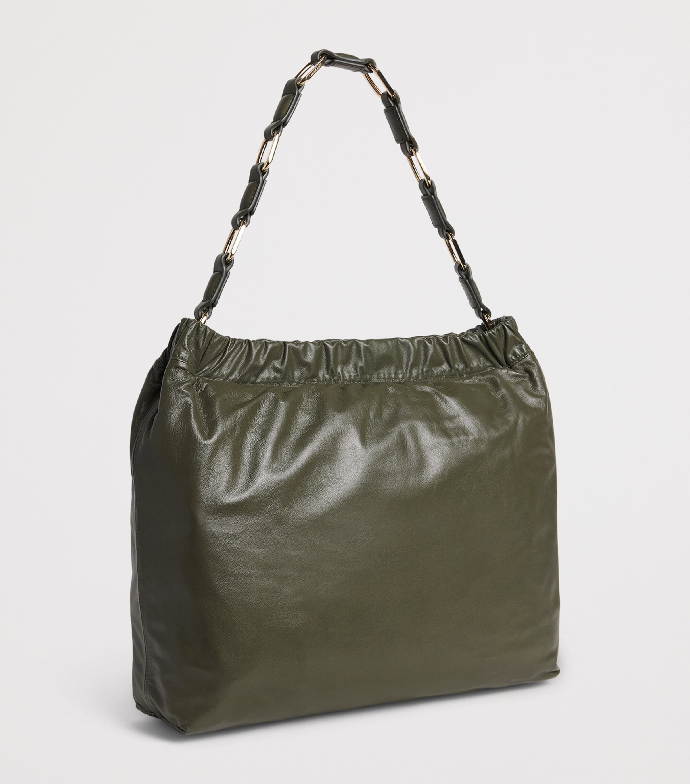 Leather Kate Tote Bag  OLIVE Image 3