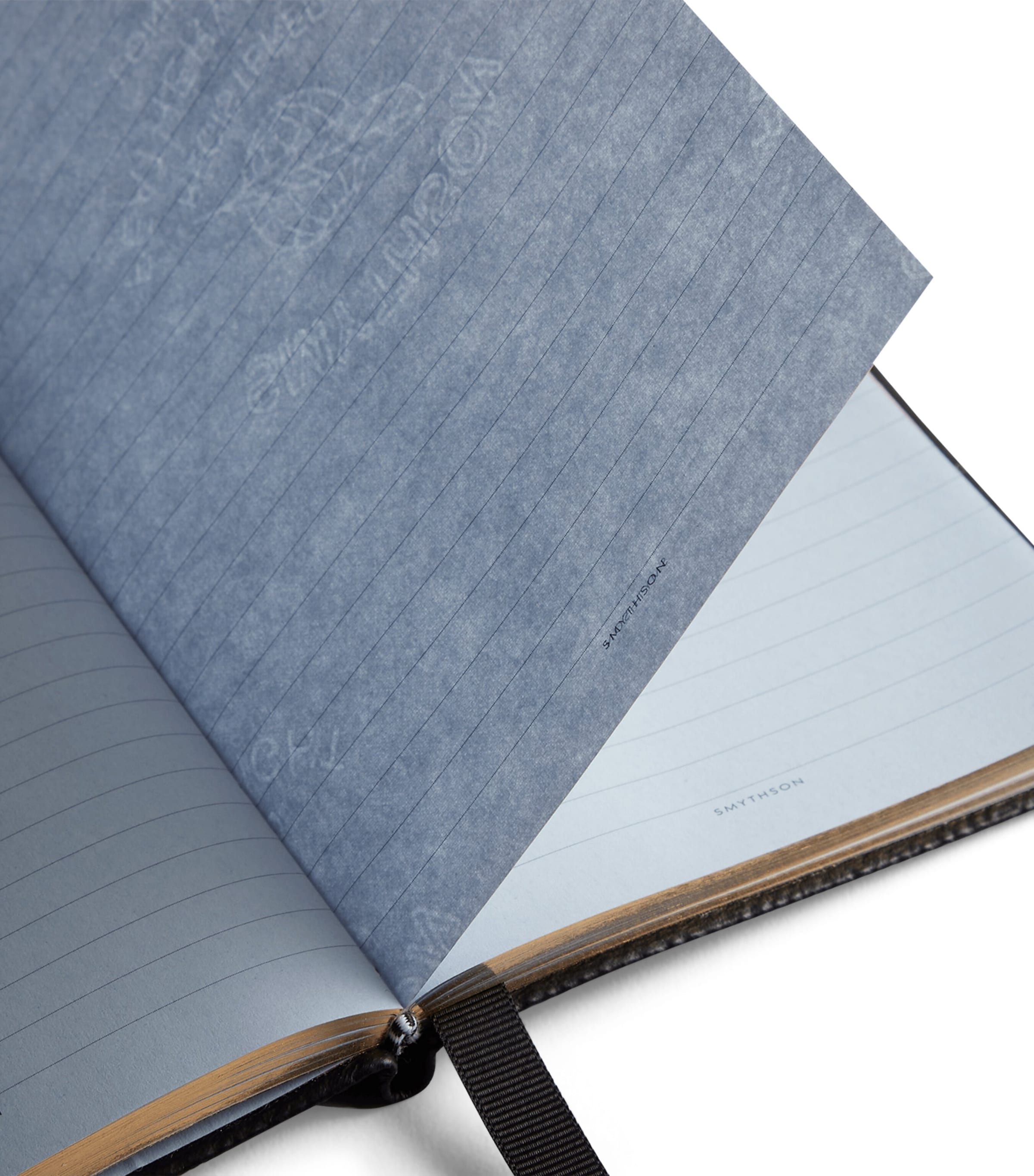 Smythson x Thomas Lélu Panama Leather To Do List Chelsea Notebook Black Image 3