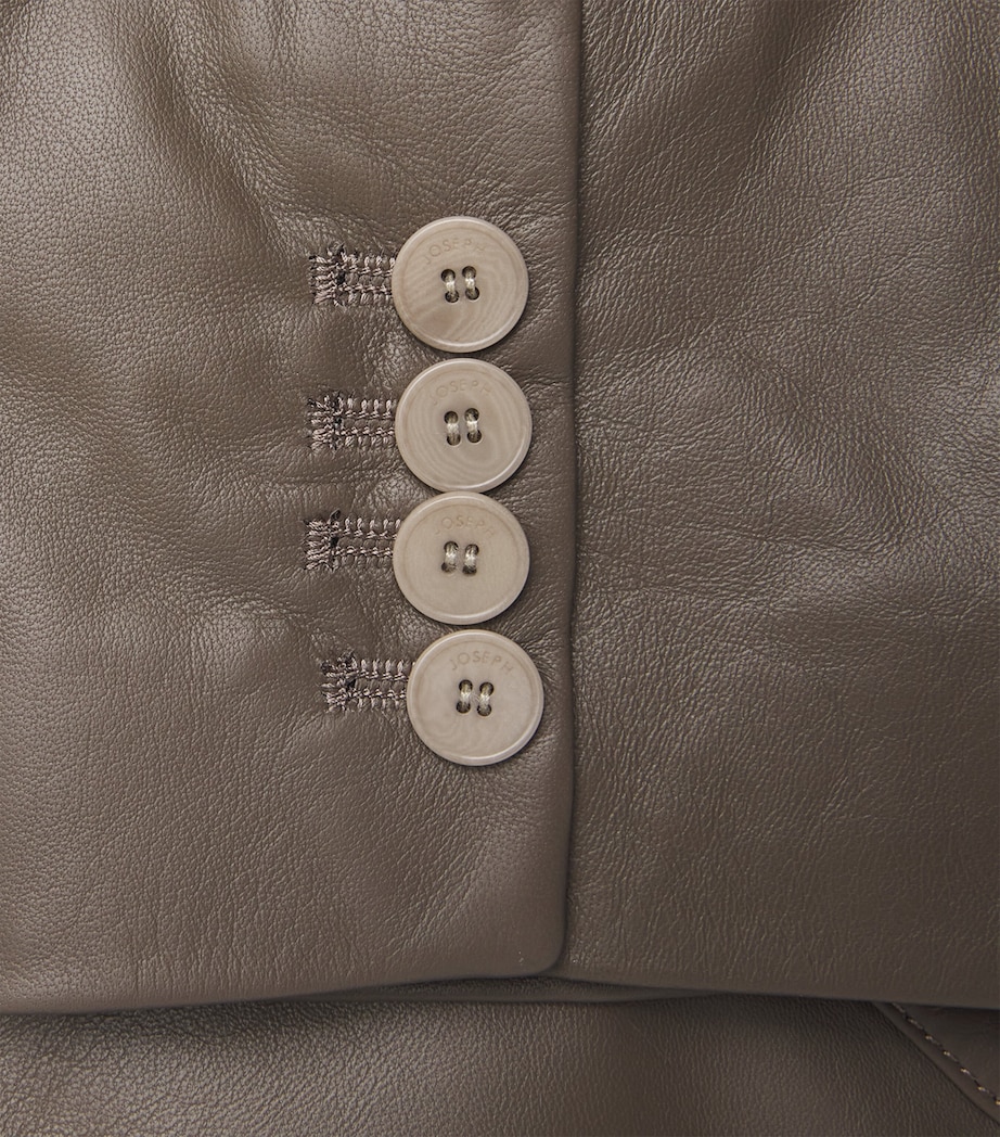 Leather Glenview Blazer MUSHROOM Image 5