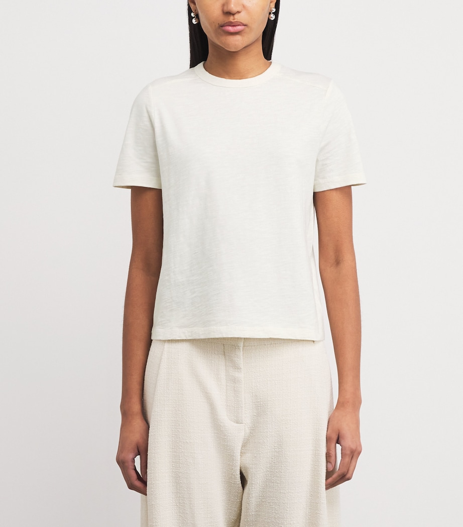 Cotton Warm Touch T-Shirt LIGHT CREAM Image 3