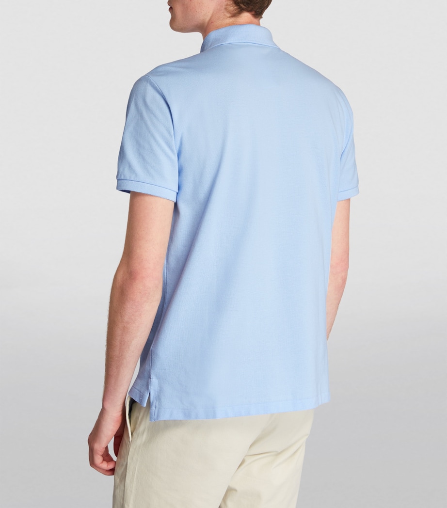 Cotton Mesh Polo Pony Polo Shirt OFFICE BLUE Image 4
