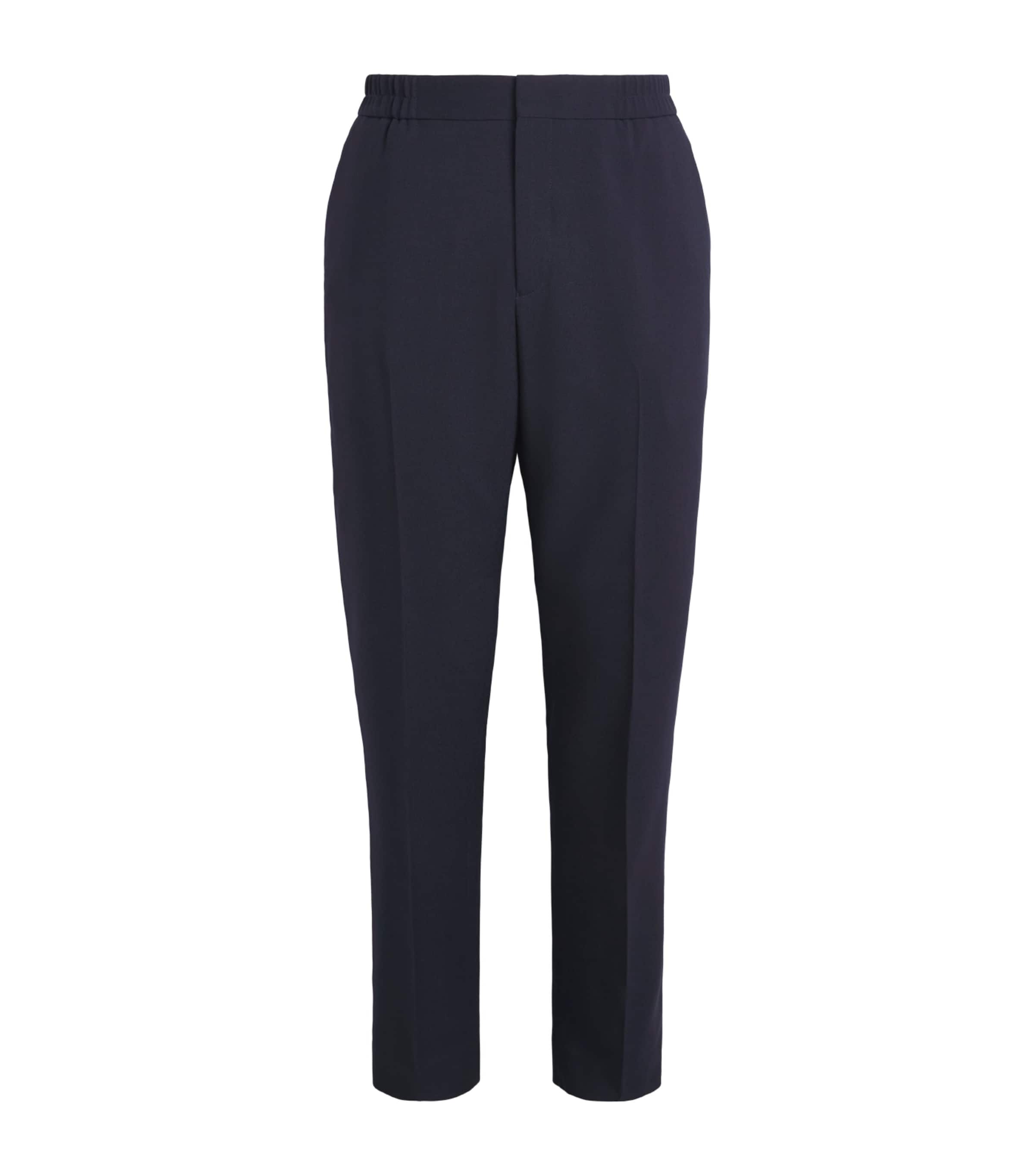 Paul Smith Mens Wool Hopsack Trousers Dark Navy Image 1