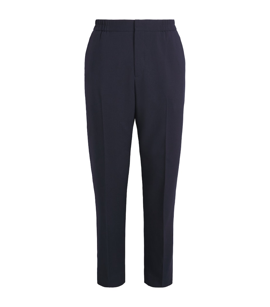 Paul Smith Mens Wool Hopsack Trousers Dark Navy Image 1