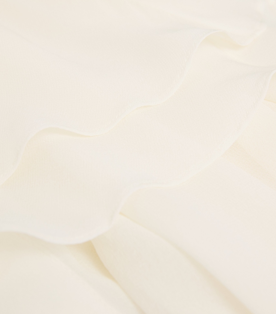 Silk Cape Blouse CREAM Image 5