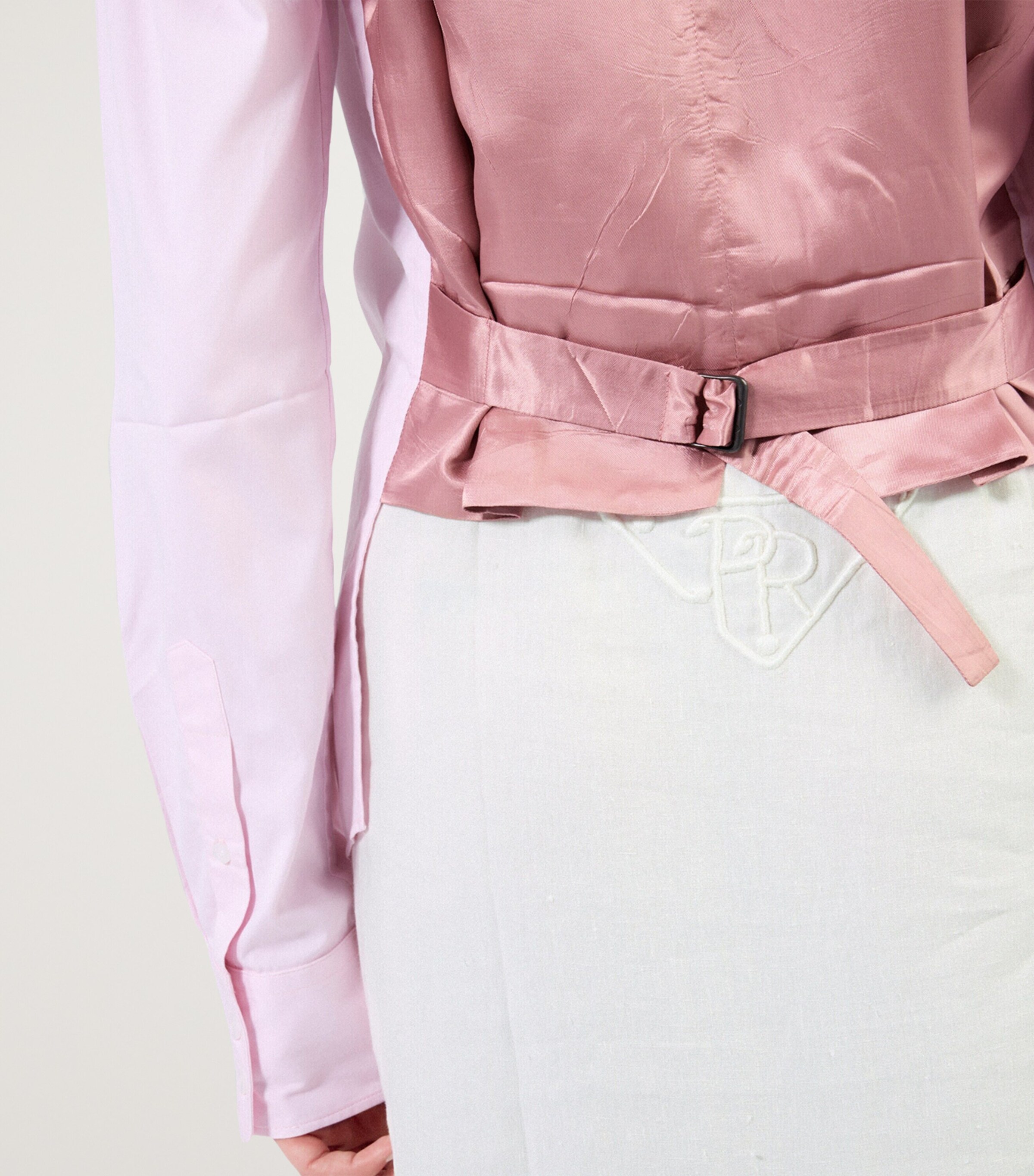 Prada Womens Linen Maxi Skirt Image 6