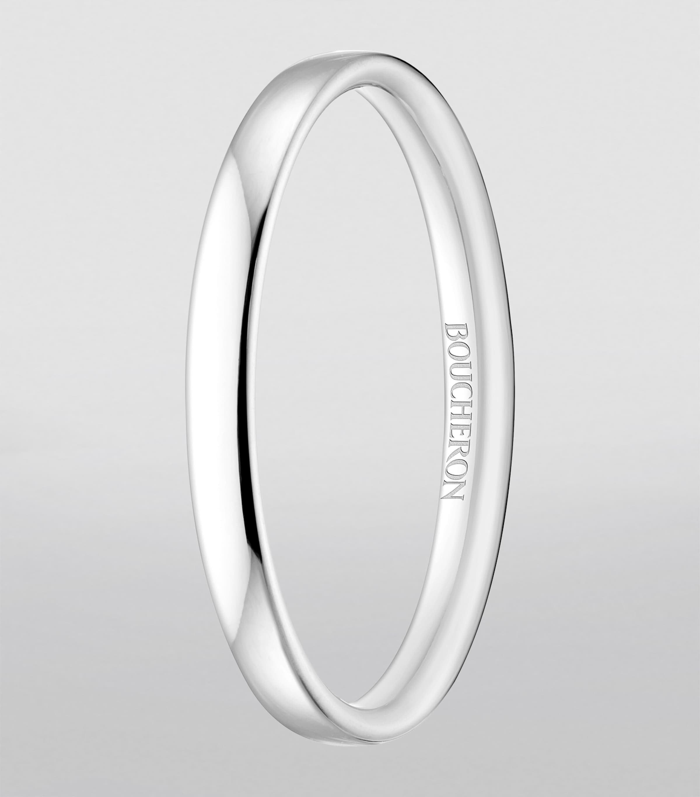 Small Platinum Epure Wedding Band MULTI Image 3