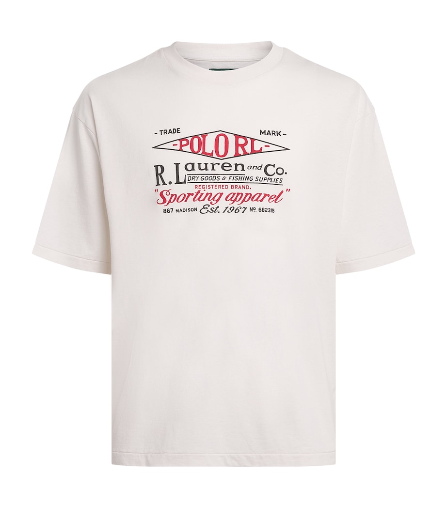 Polo Ralph Lauren Mens Cotton Printed T-Shirt Nevis Image 1