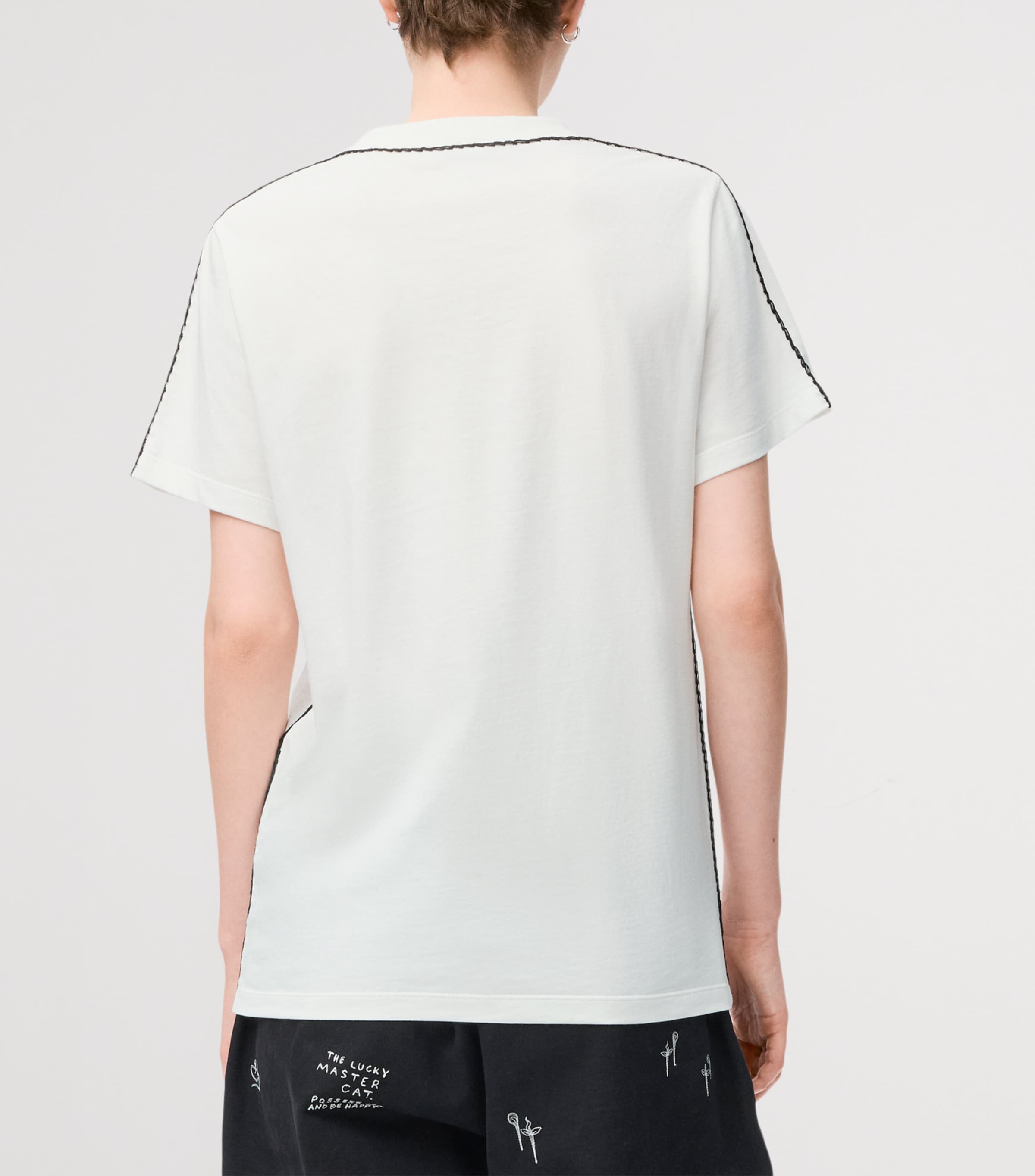 x Louis Wain Stretch-Cotton T-Shirt WHITE Image 4