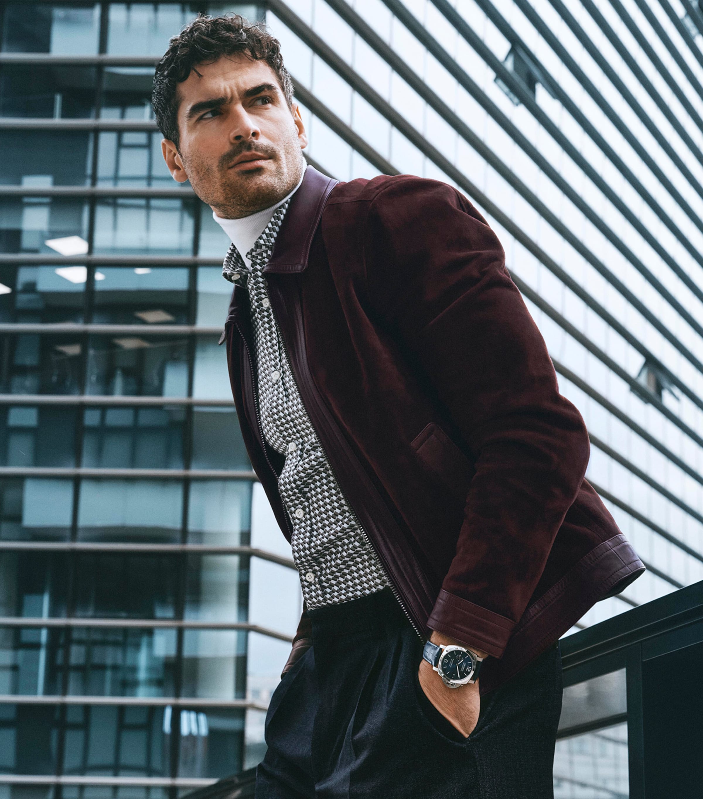 Stainless Steel Luminor Marina Watch 40mm BLUE Image 6