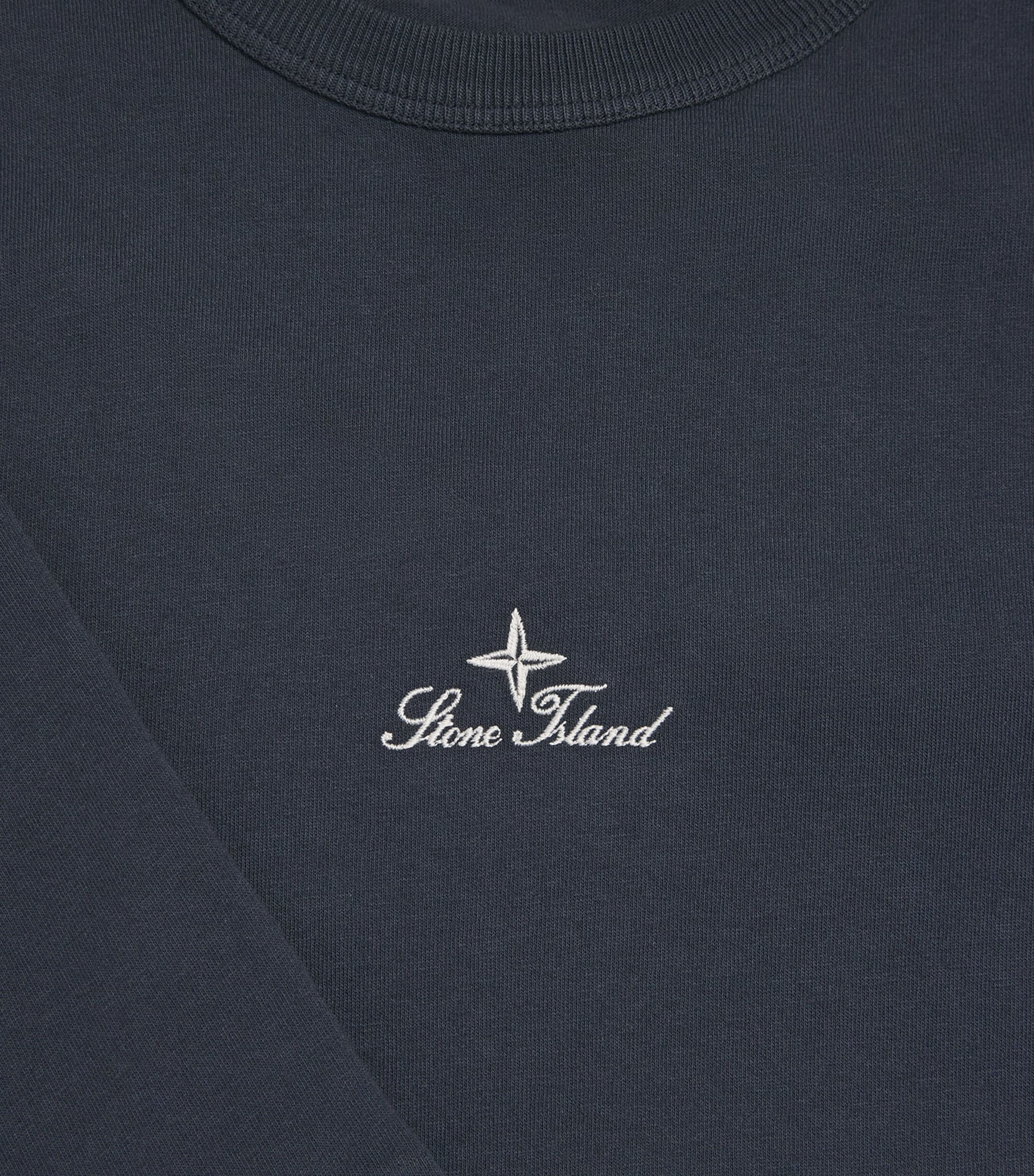 Stone Island Mens Organic Cotton Logo T-Shirt Image 6