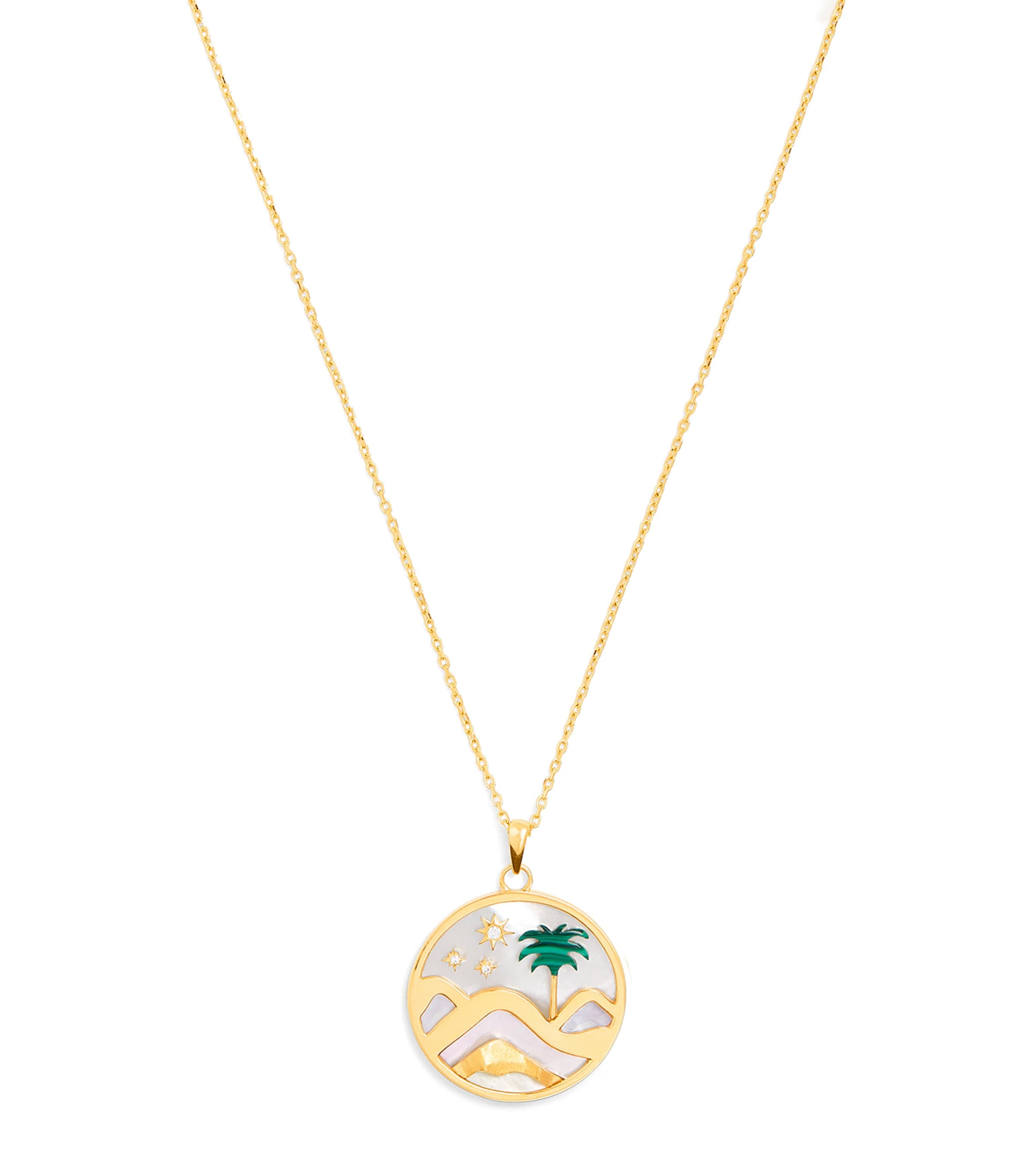 Yellow Gold and Diamond Sacred Valley Necklace YELLOW GOLD Image 1