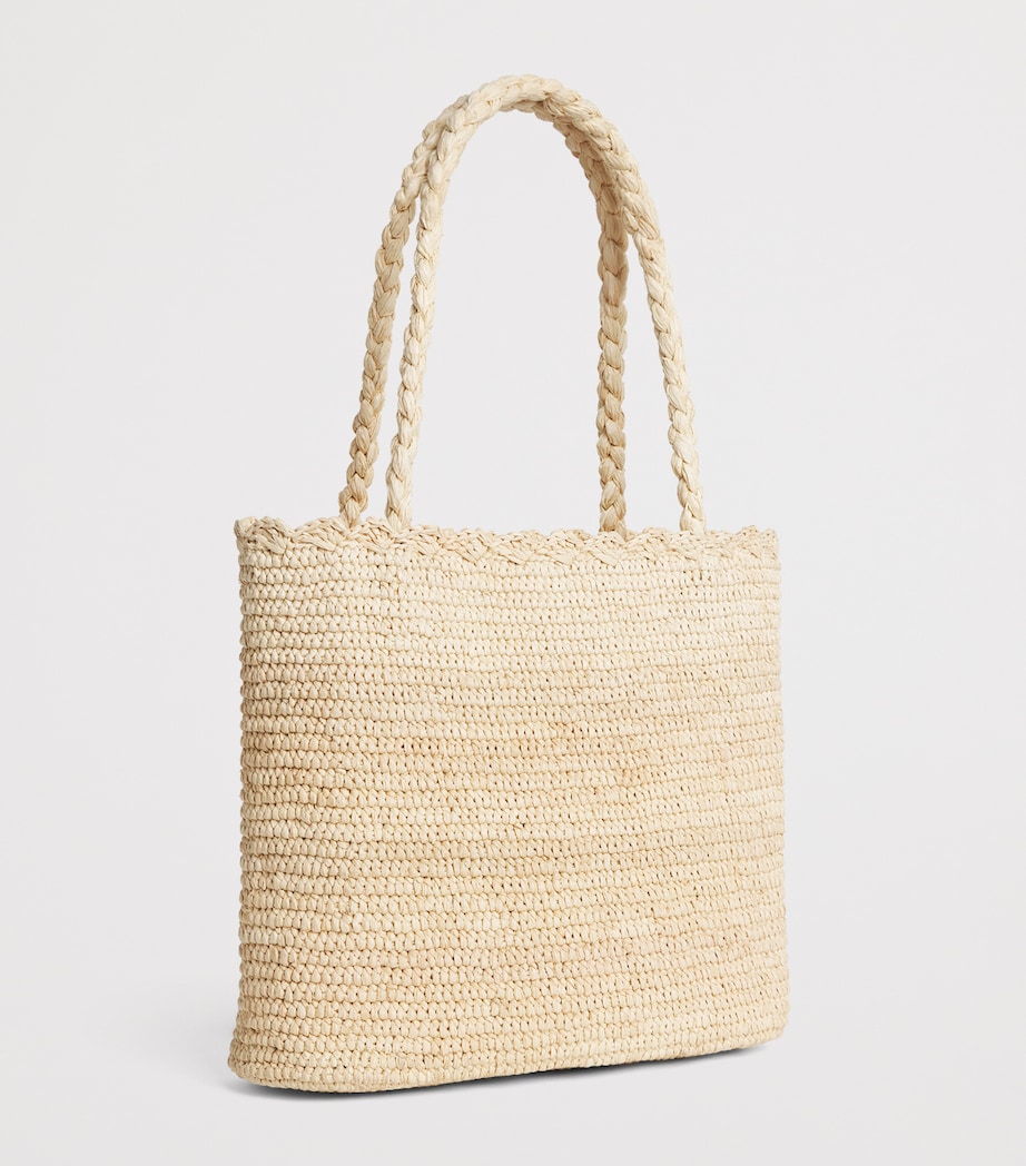 Rixo Raffia Nilani Shoulder Bag Natural Image 3