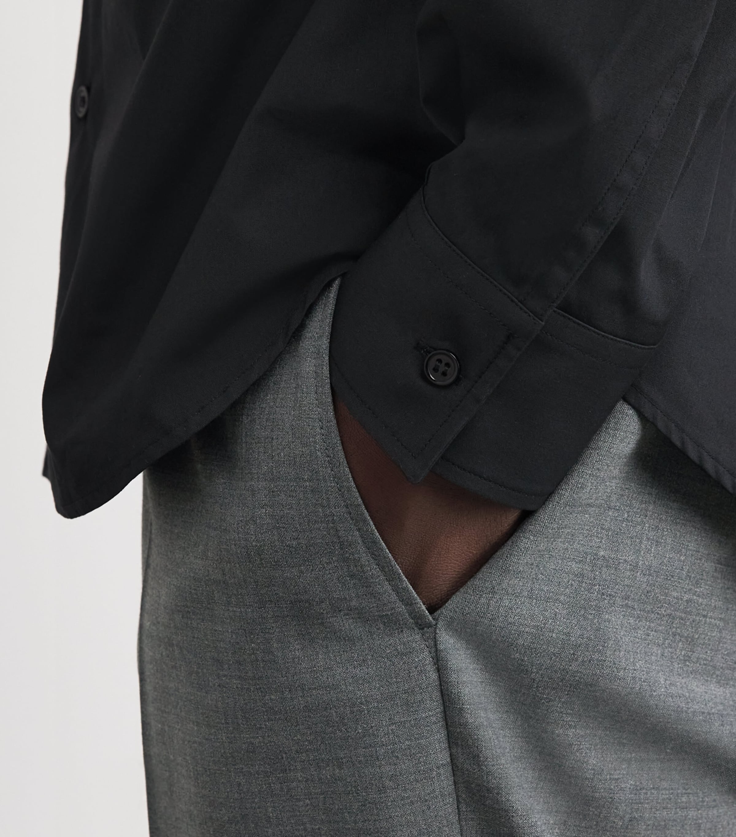 Drawstring Straight Tailored Trousers 860M Image 6