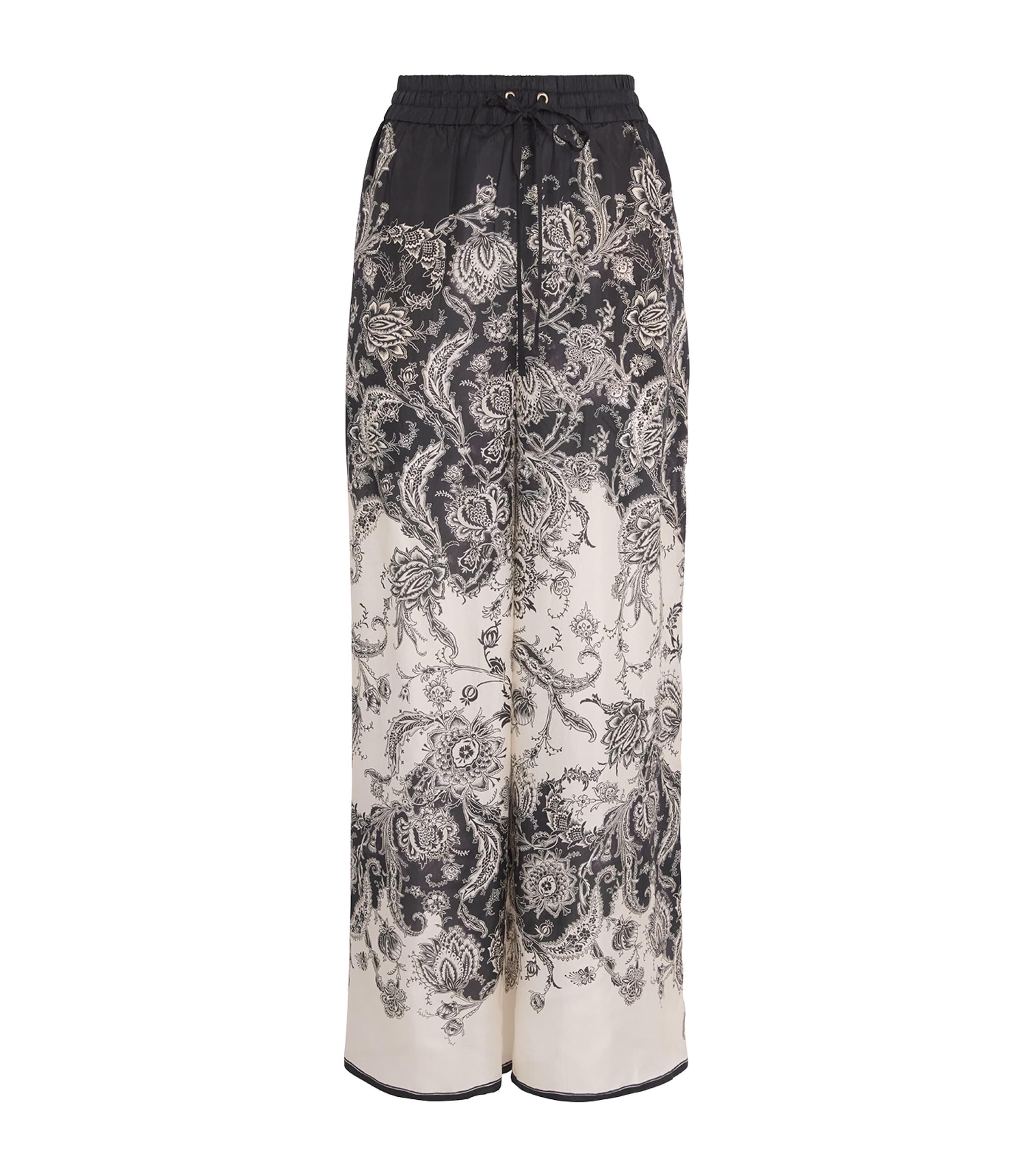 Zimmermann Silk Rhiannon Wide-leg Trousers