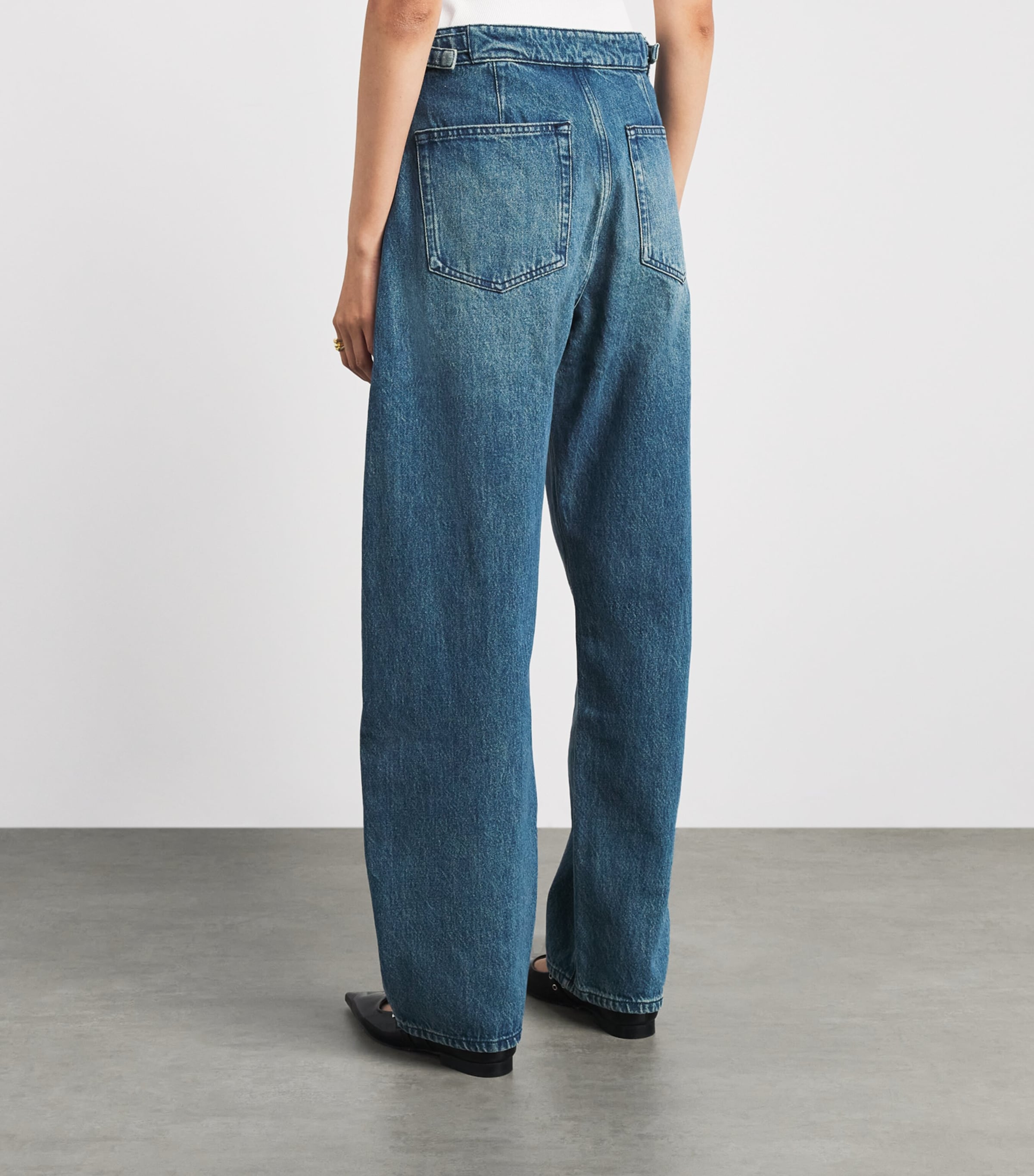 Rag & Bone Womens Vito Barrel-Leg Jeans Cheri Image 5