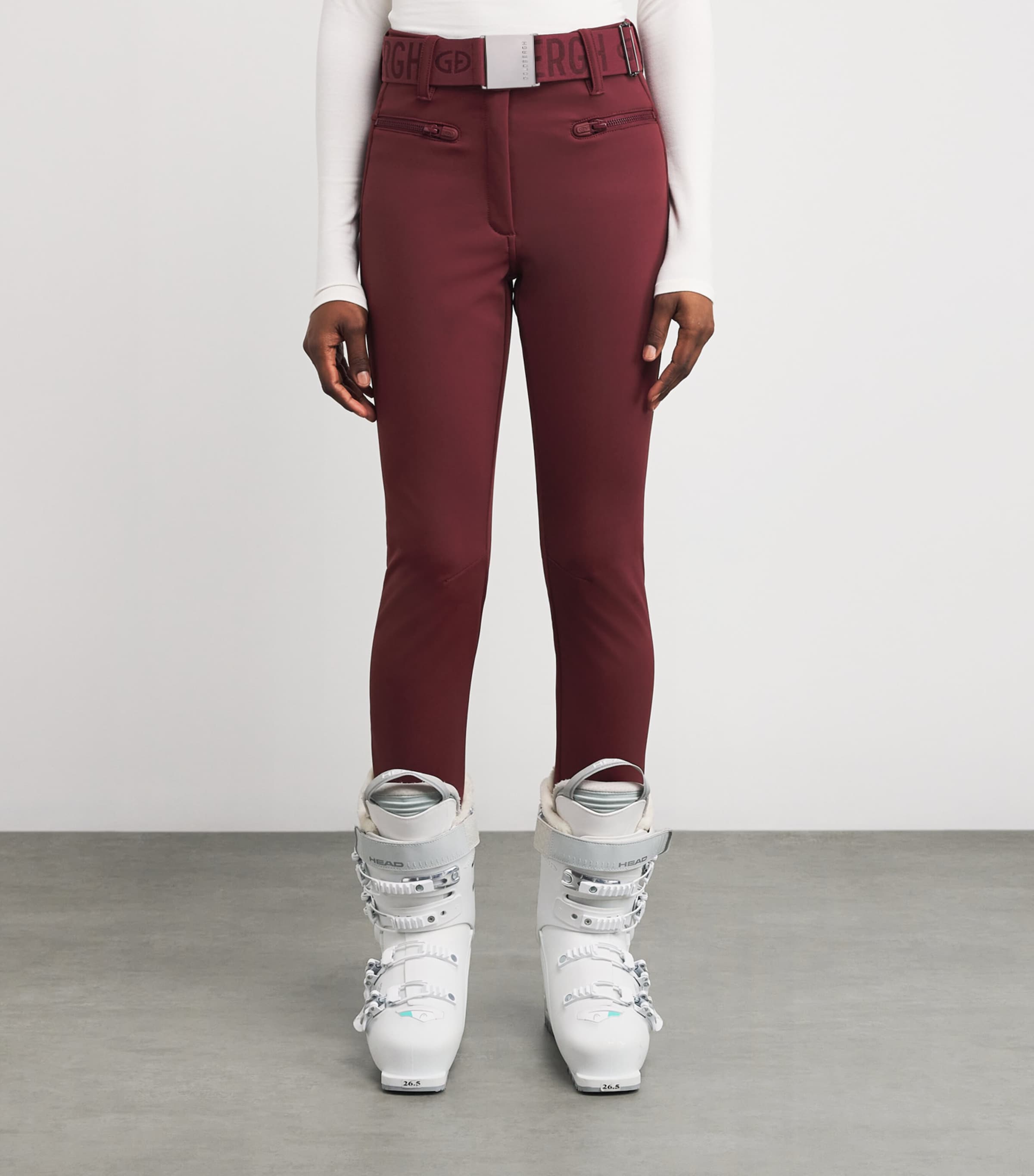 Waterproof Paris Ski Trousers 4748 VINO ROSSO Image 3