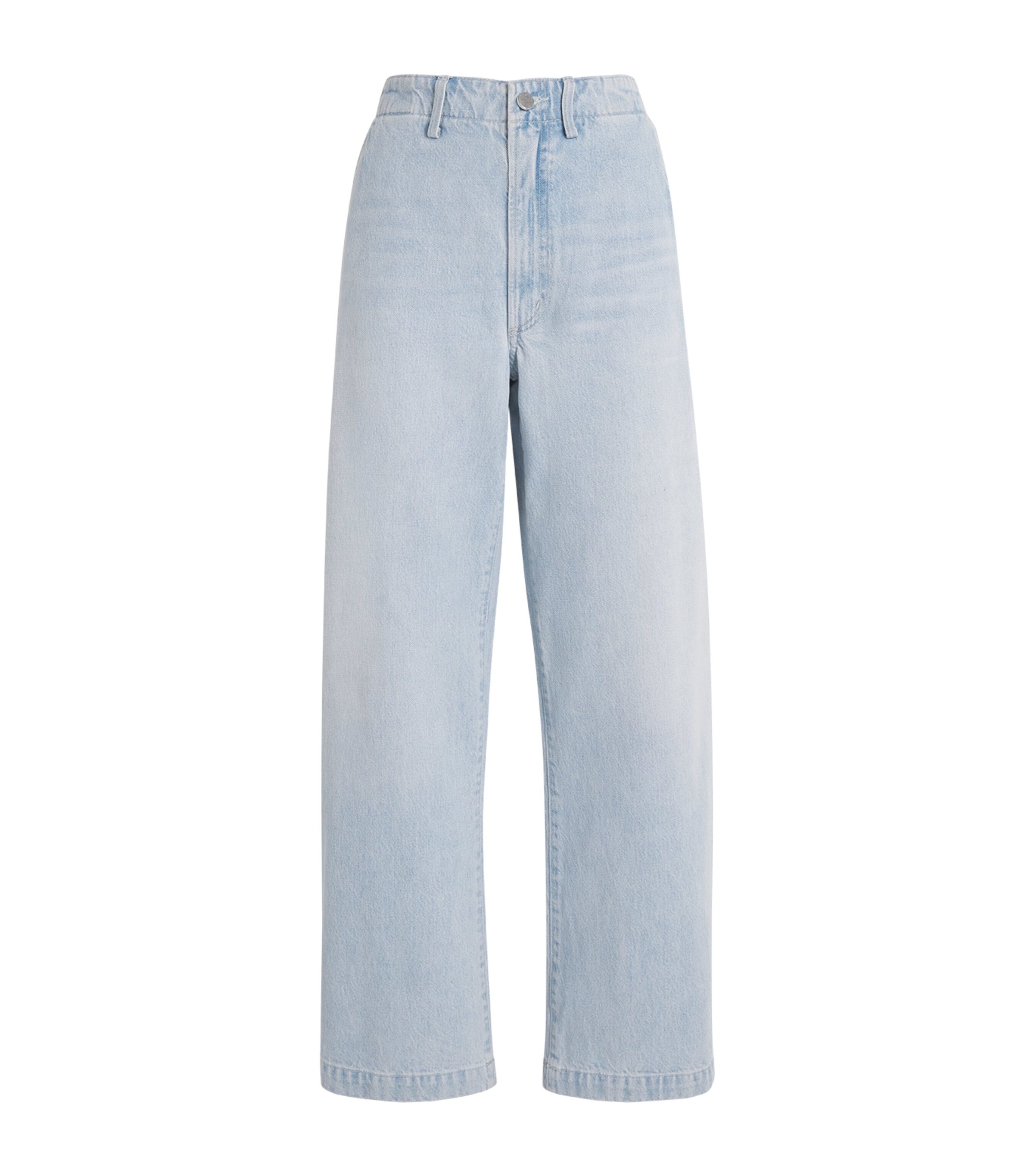 AGOLDE Womens x Maria McManus Wide-Leg Jeans Wshed Pale Indigo Image 1
