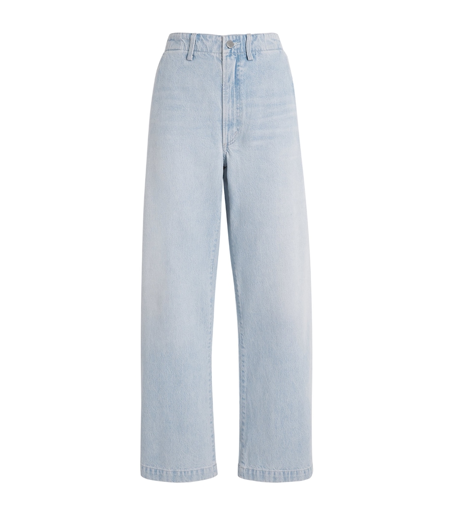 AGOLDE Womens x Maria McManus Wide-Leg Jeans Wshed Pale Indigo Image 1