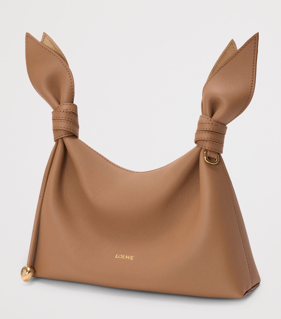 LOEWE Mini Leather Scarf Shoulder Bag Mocha Image 3
