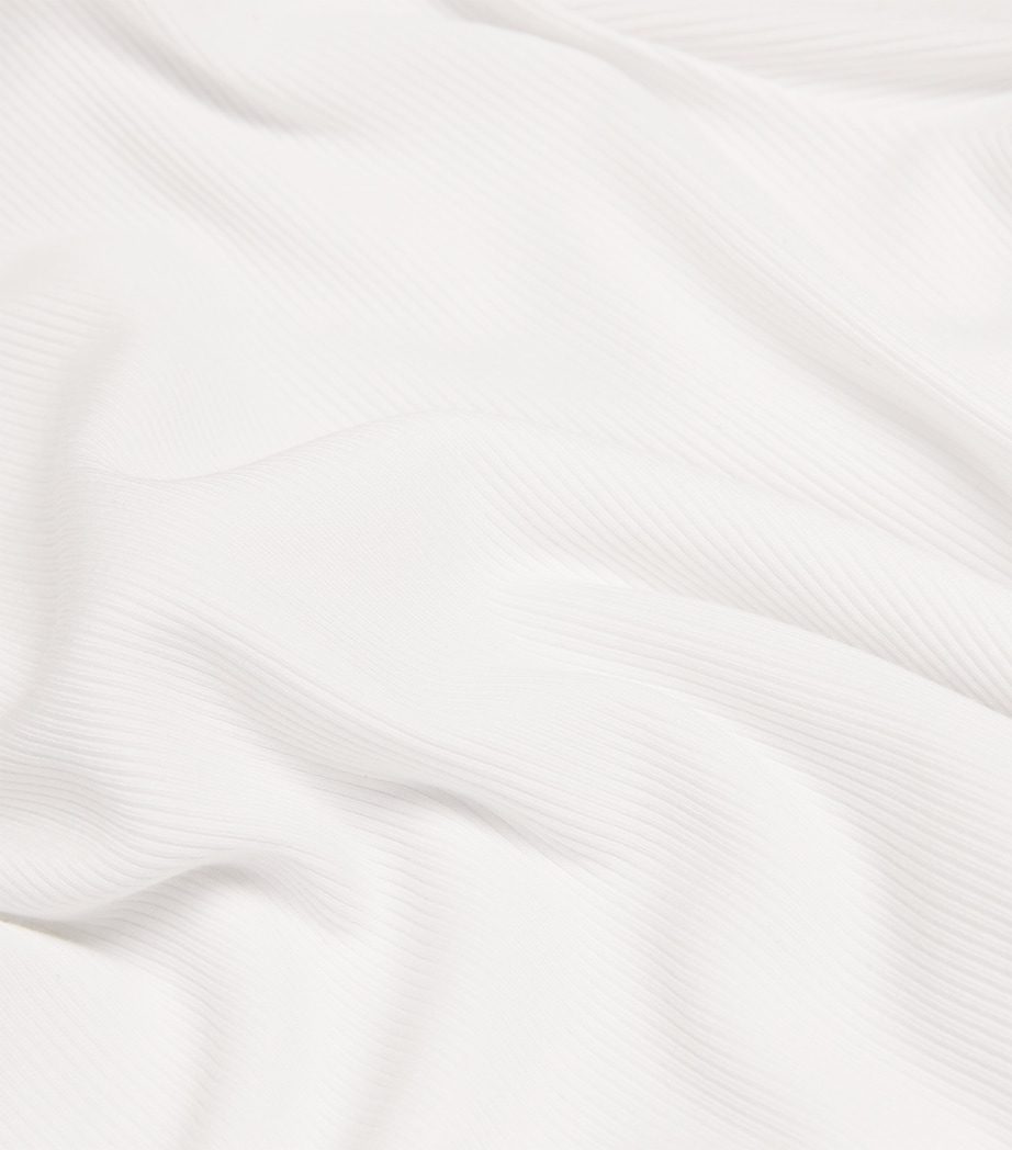 Ribbed Elbow-Sleeve T-Shirt 137OWT OPTIC WHITE Image 5