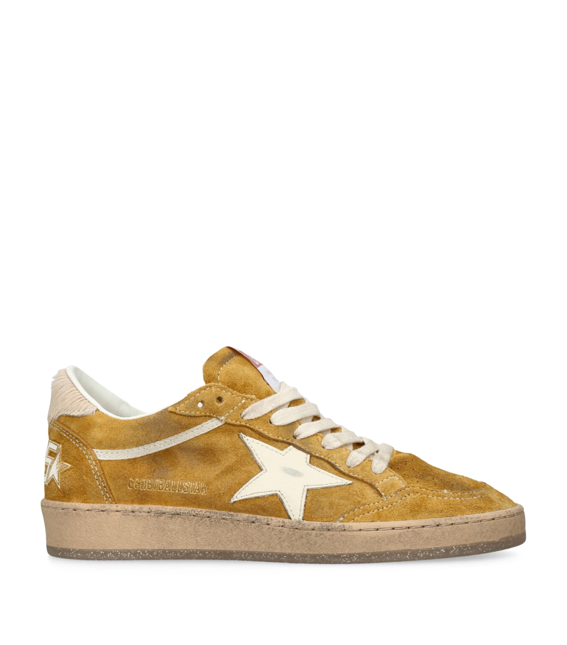 Golden Goose Suede Ball Star Sneakers Tan Comb Image 1