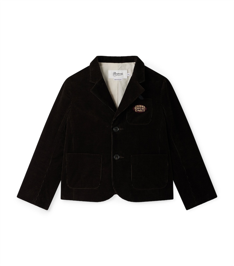 Cotton Corduroy Tomas Blazer (4-8 Years) CAFE Image 1