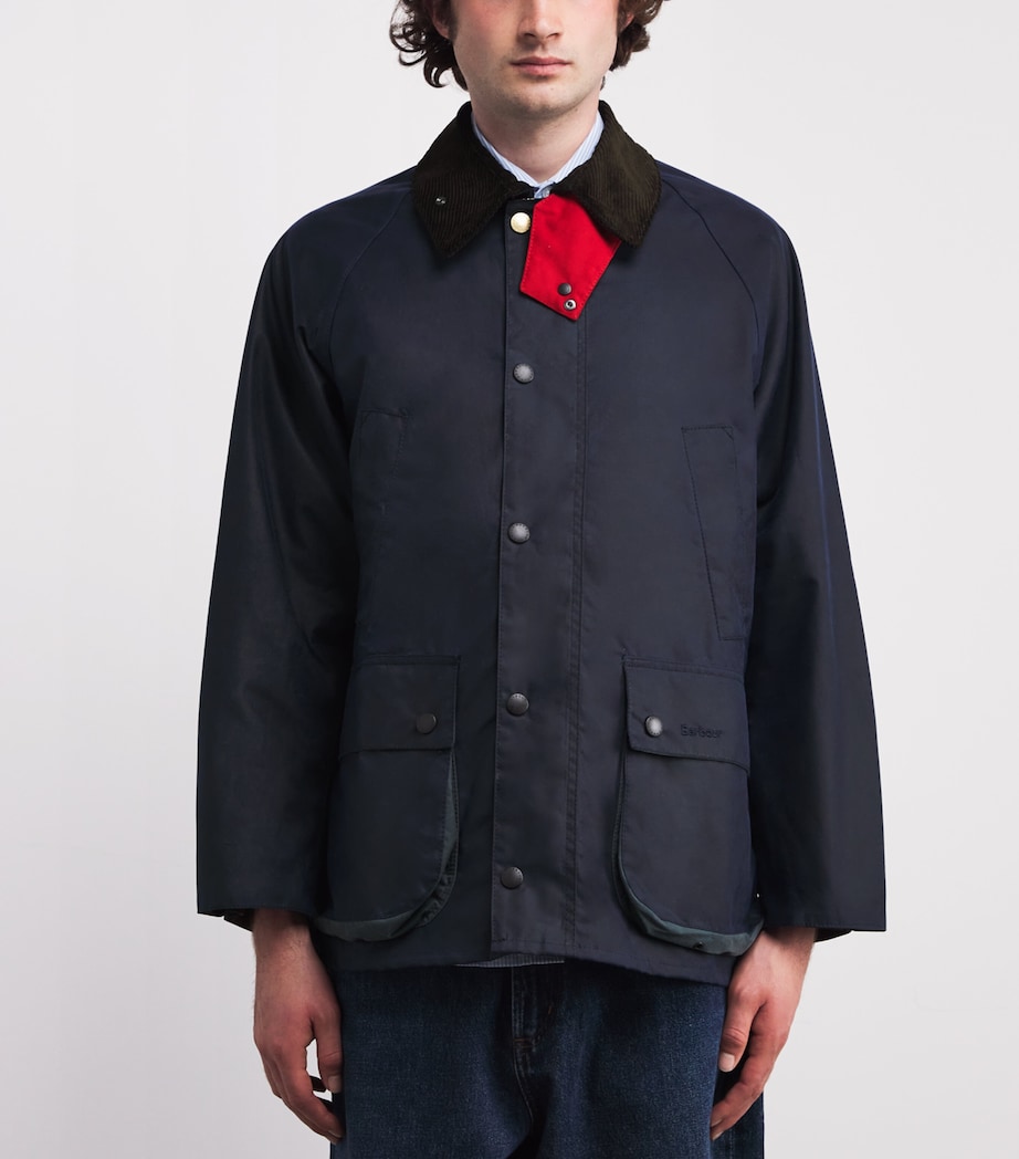 x Paul Smith Waxed Oversized Bedale Jacket NIGHT SKY Image 3