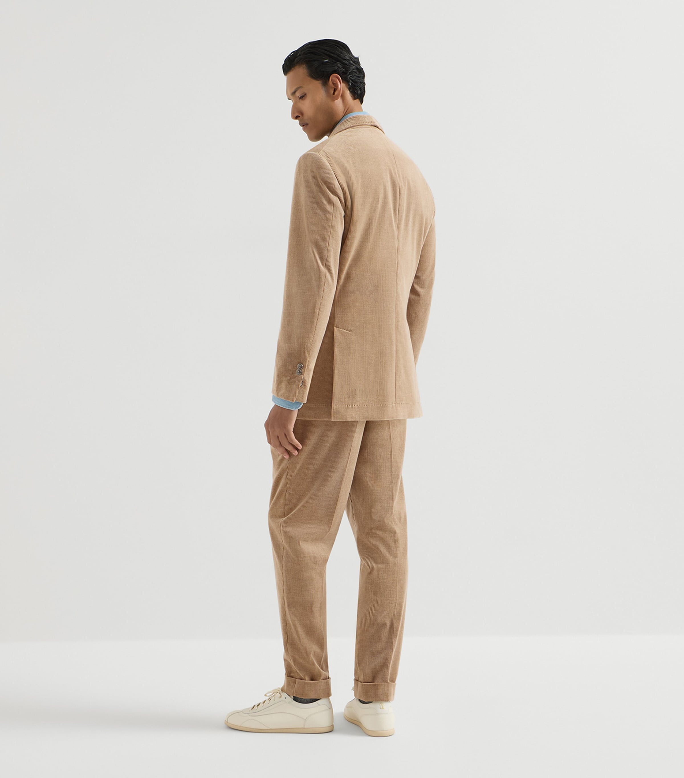 Brunello Cucinelli Mens Cotton-Cashmere-Blend Corduroy Image 3