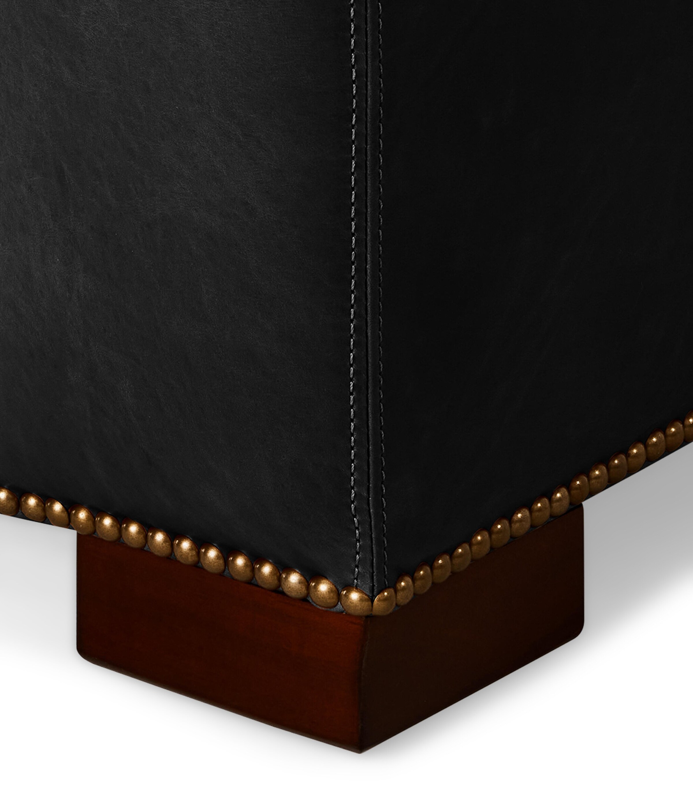 Maple and Leather Grant Armchair MEDIUM MAHOGANY Image 6