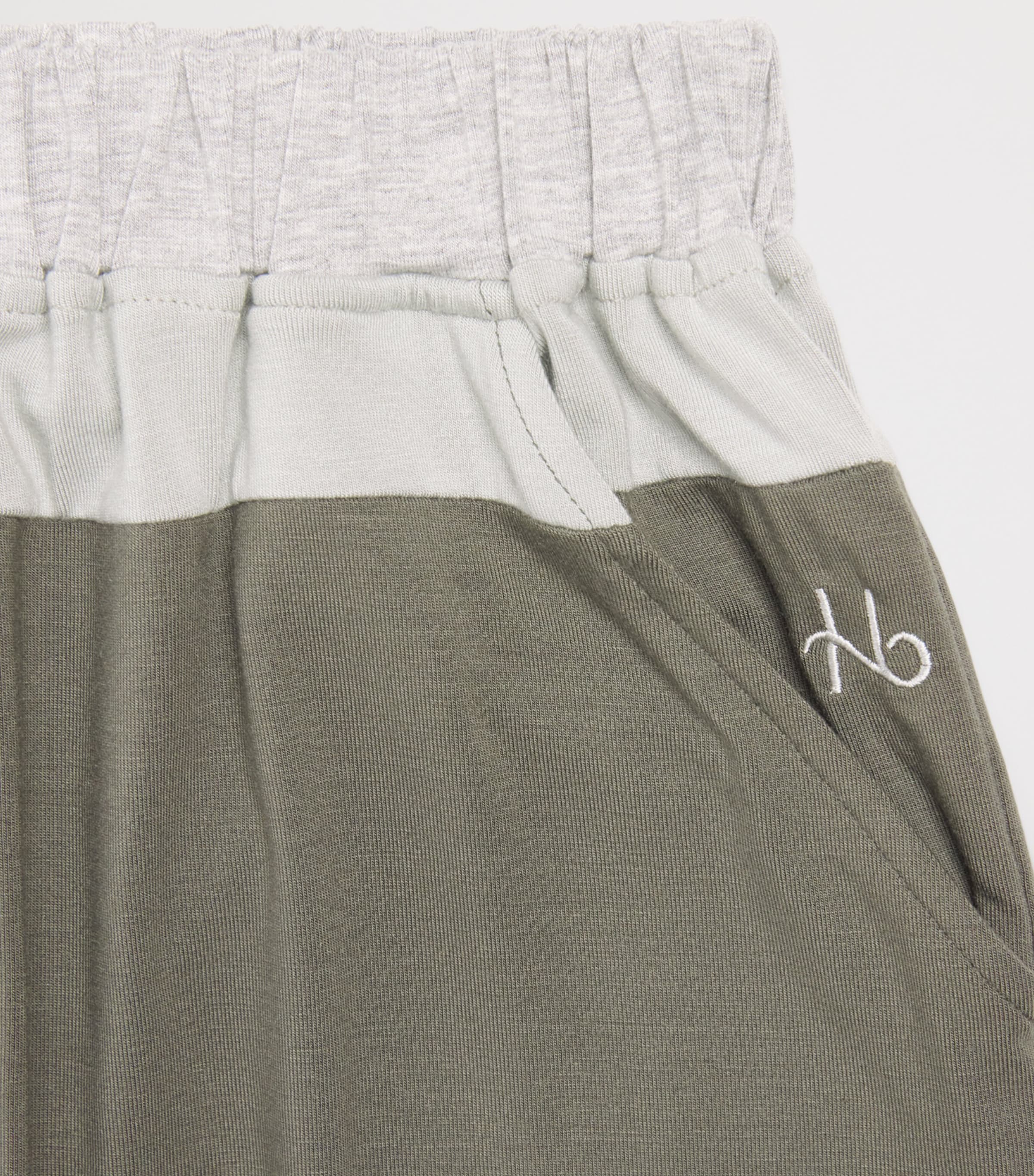 Two-Tone Pyjama Bottoms (4-16 Years) CHARRED GREEN Image 3