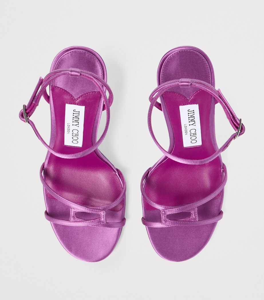 1998 Leo 100 Satin Sandals VIOLET ORCHID Image 3