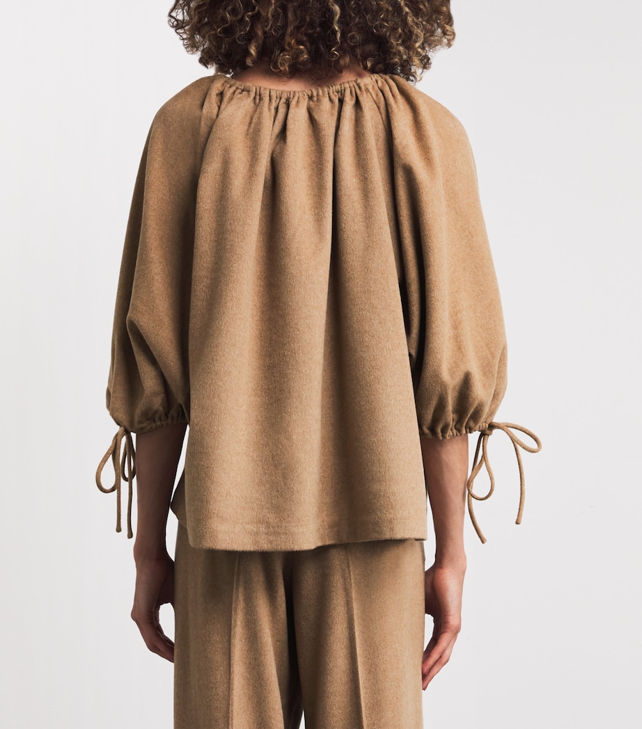 Wool-Silk-Cashmere Lilyrose Blouse M17 MED BEIGE MELNGE Image 4