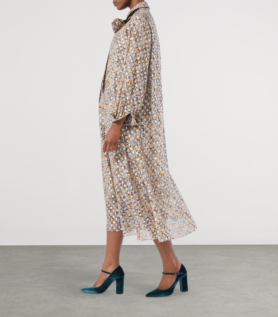 Printed Larix Midi Dress MAKE UP NUDE Image 4