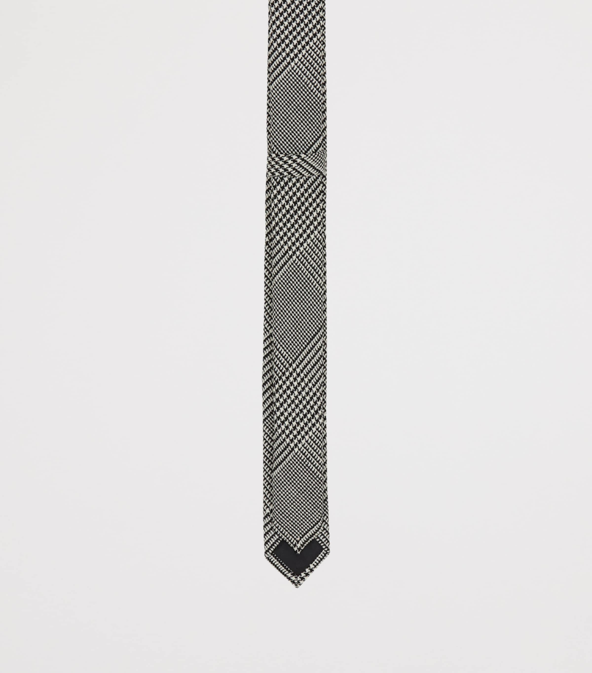 Virgin Wool-Blend Prince of Wales Tie EAB NOIR/BLANC Image 3
