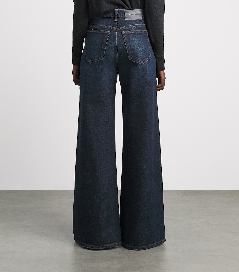 Khaite Womens Dane Wide-Leg Jeans Lansing Image 5