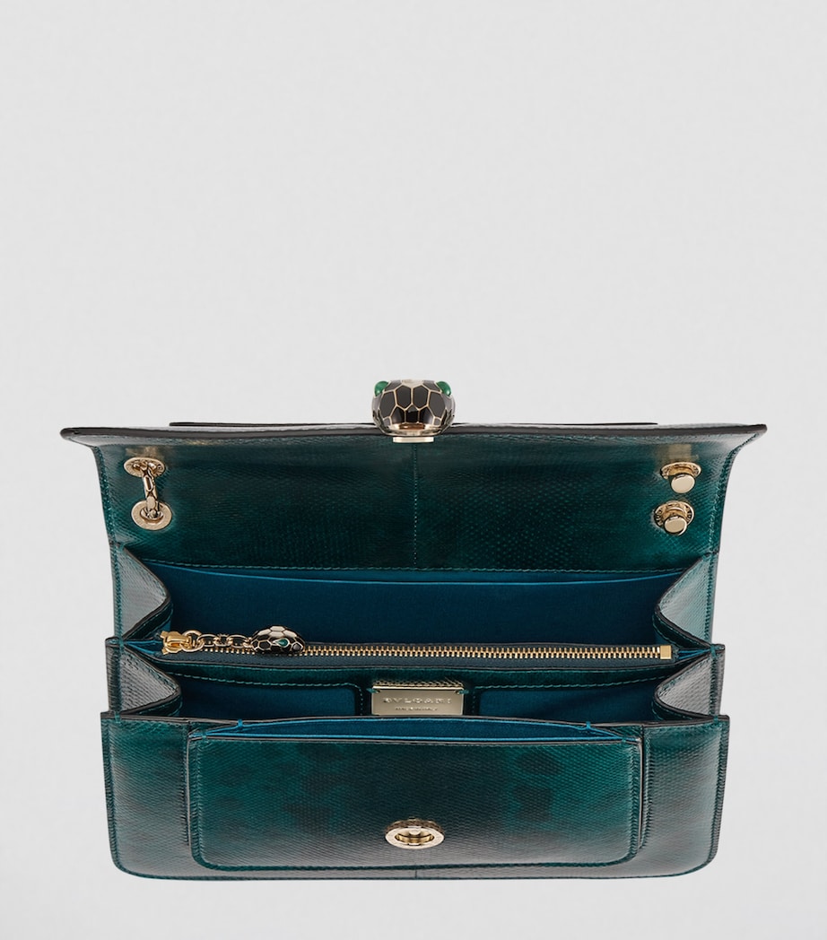 Karung Serpenti Forever Shoulder Bag GREEN DARK Image 5