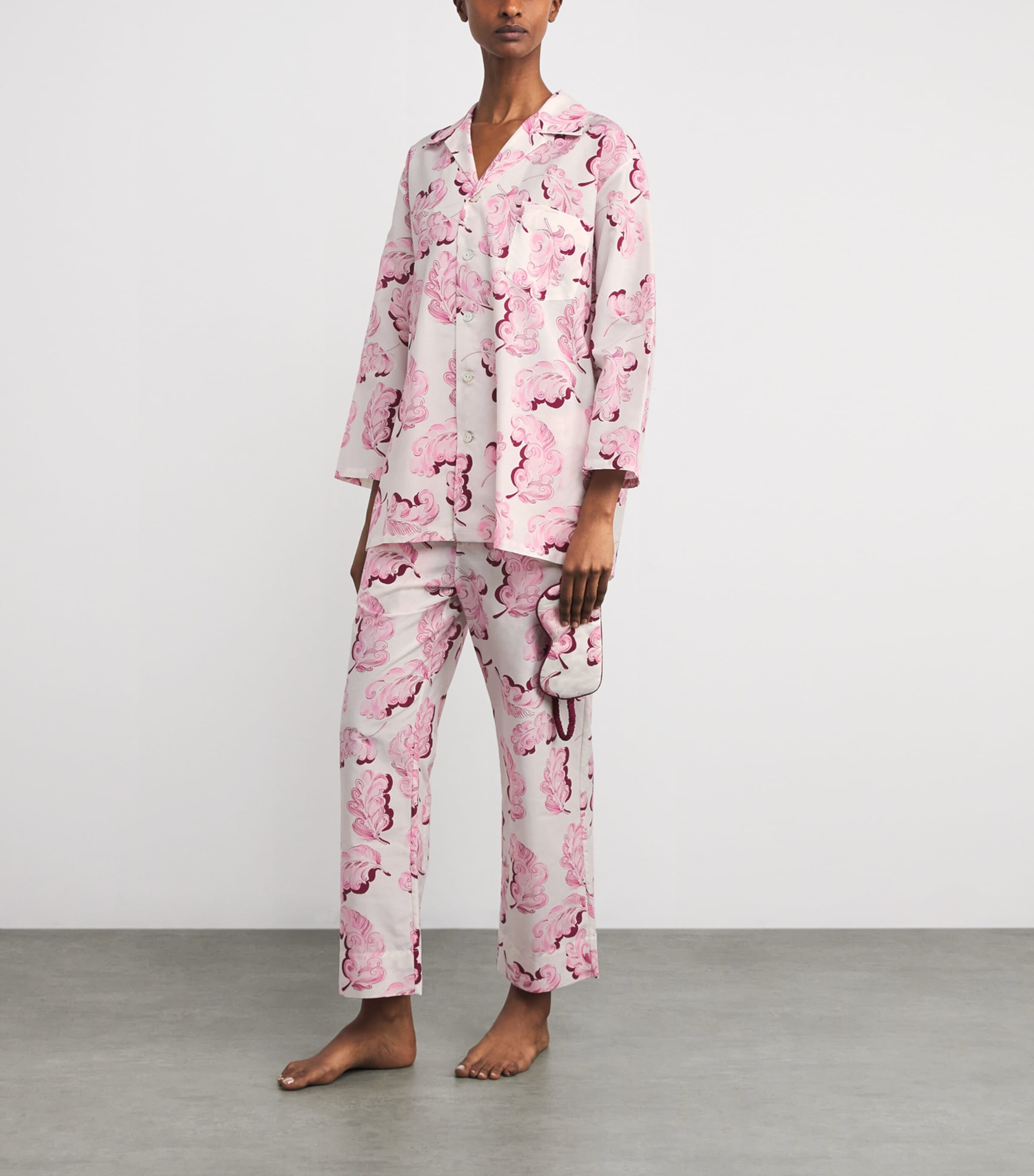 Cotton-Silk Plume Casablanca Pyjama Set 26 PLUME Image 2