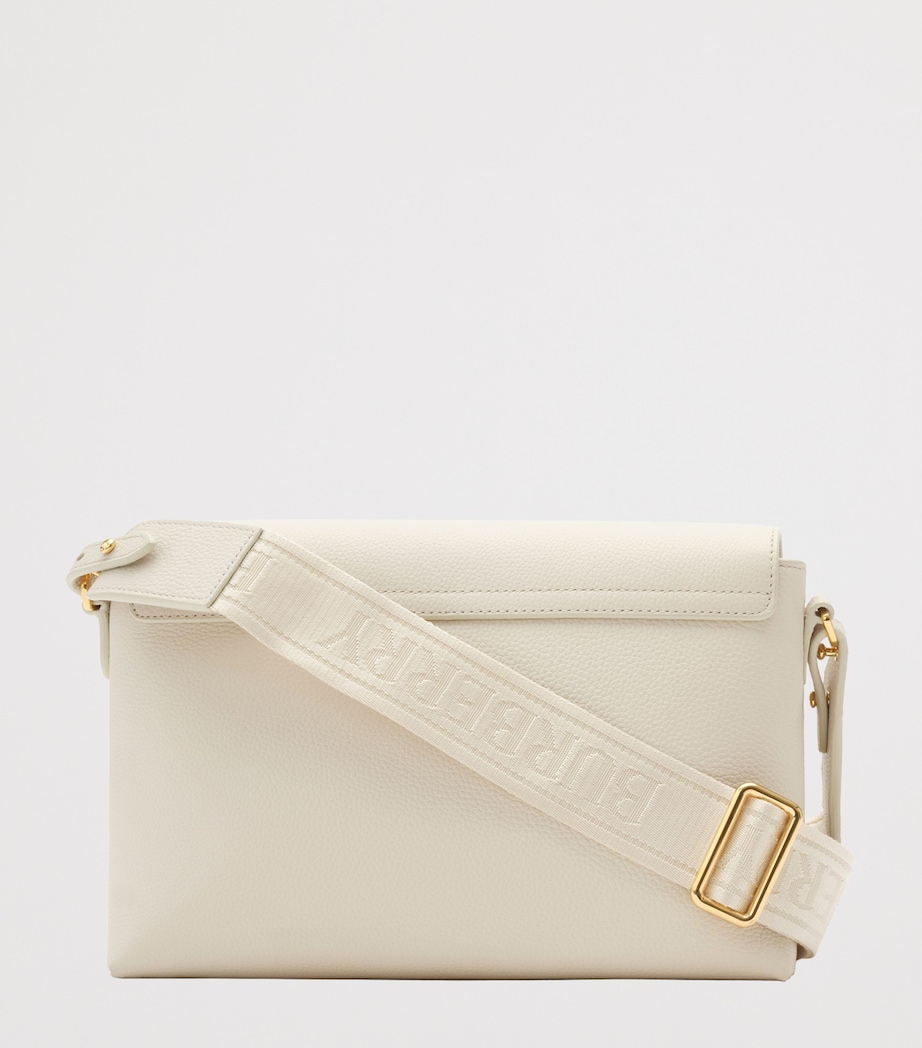 Burberry Leather Note Cross-Body Bag Vntg Chk/soap Image 2