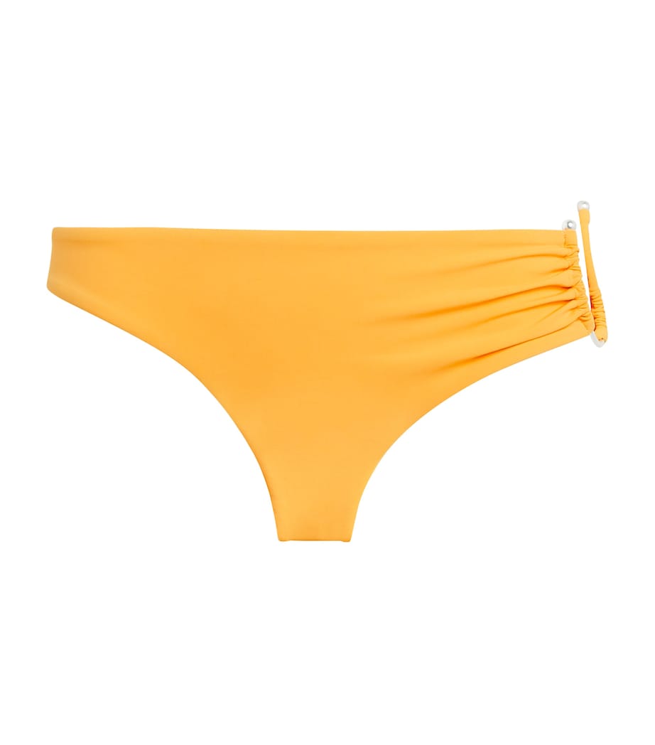 Christopher Esber Womens Ruched Crescent Bikini Bottoms Valencia Image 1