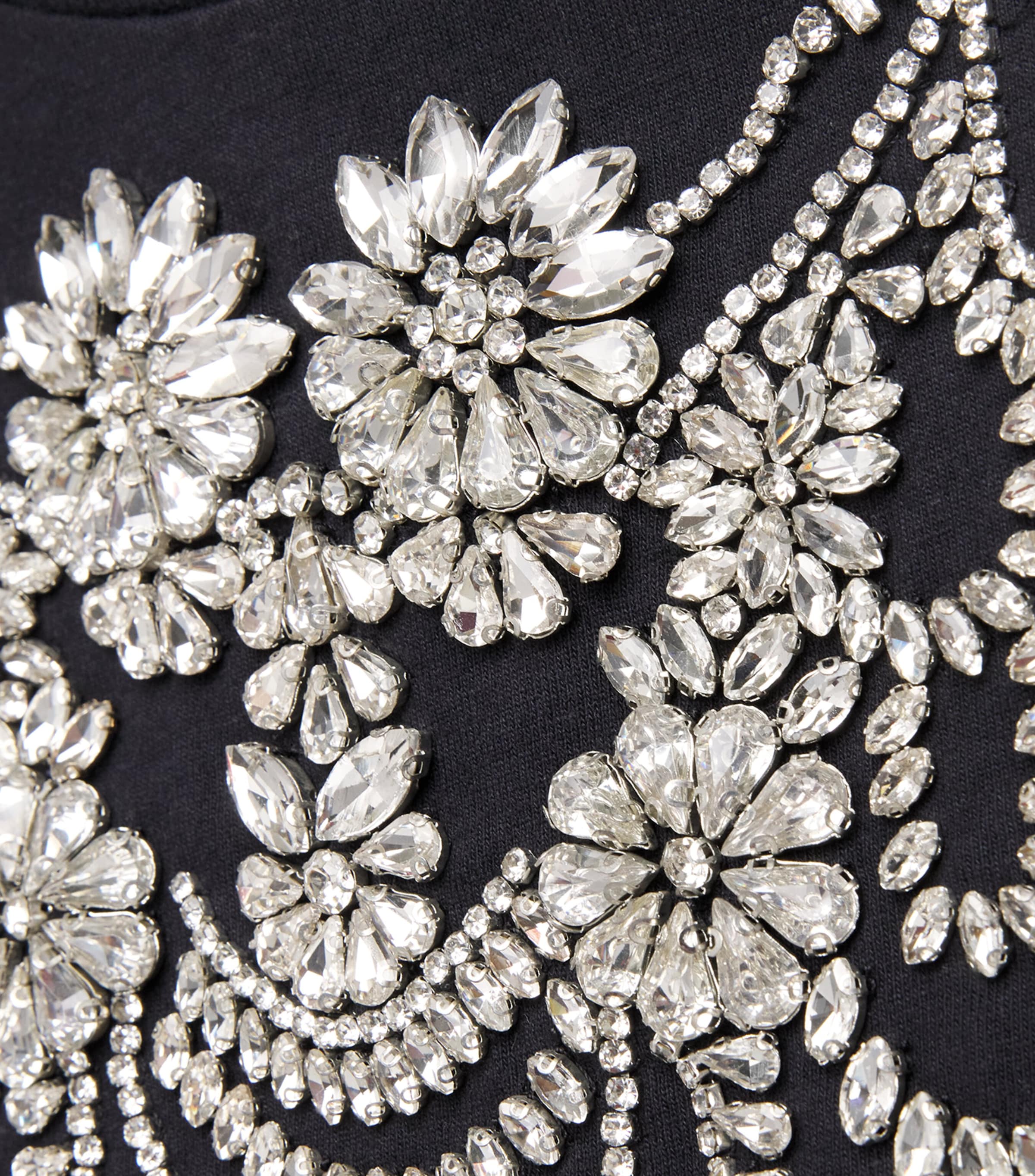 Cotton Embellished Dede Tank Top A001 BLACK/SILVER Image 5