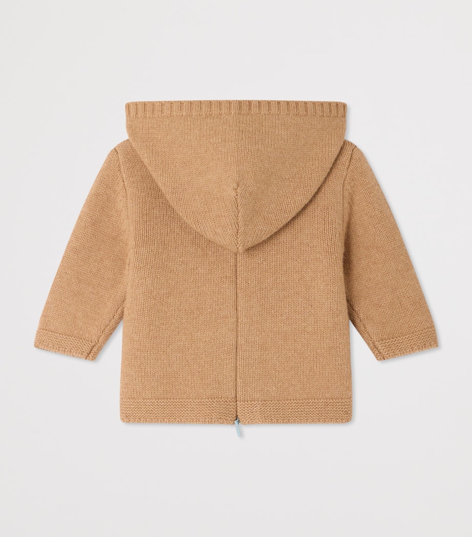 Bonpoint Wool-Blend Hoodie (3-18 Months) Rose The Image 2