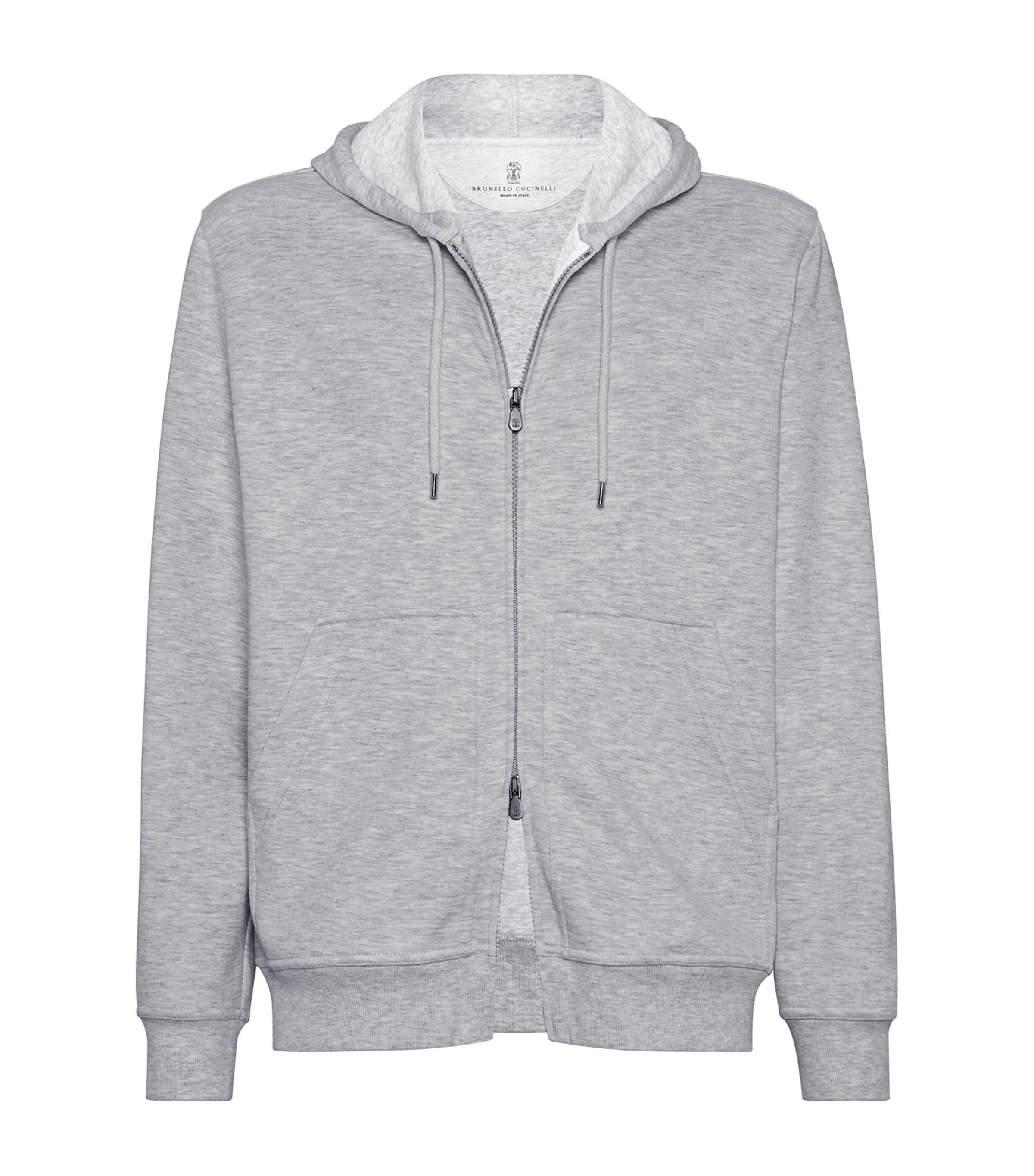 パーカー・フーディ BRUNELLO CUCINELLI COTTON BLEND ZIPPED HOODIE Brunello Cucinelli Cotton-Blend Zip-Up Hoodie | Harrods US