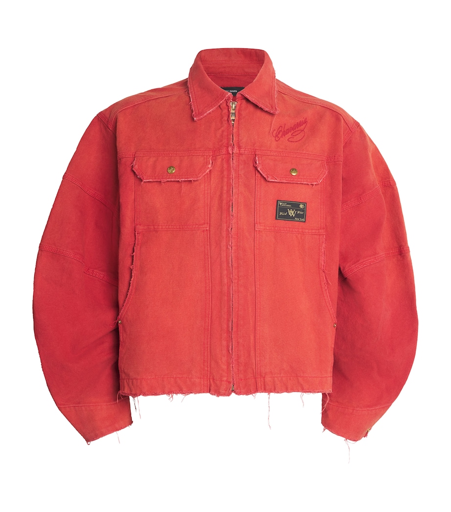 Cotton Canvas Stockton Jacket RED Image 1